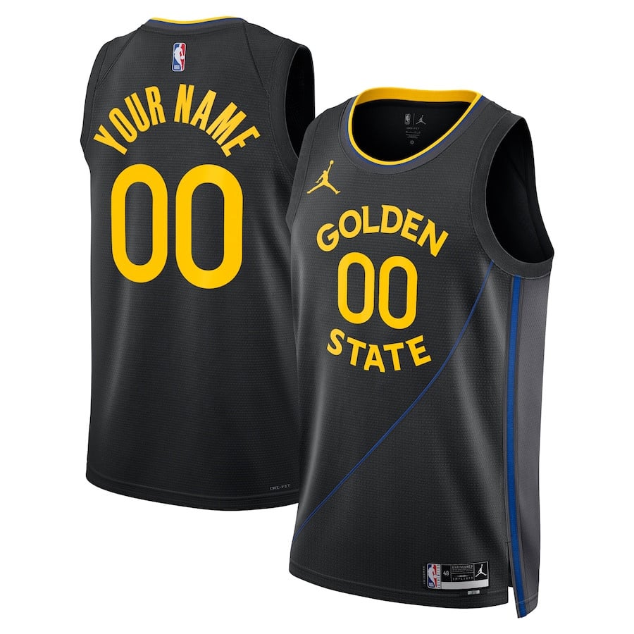 Golden State Warriors Unisex 2024/25 Custom Swingman Statement Edition Black NBA Jersey Unisex
