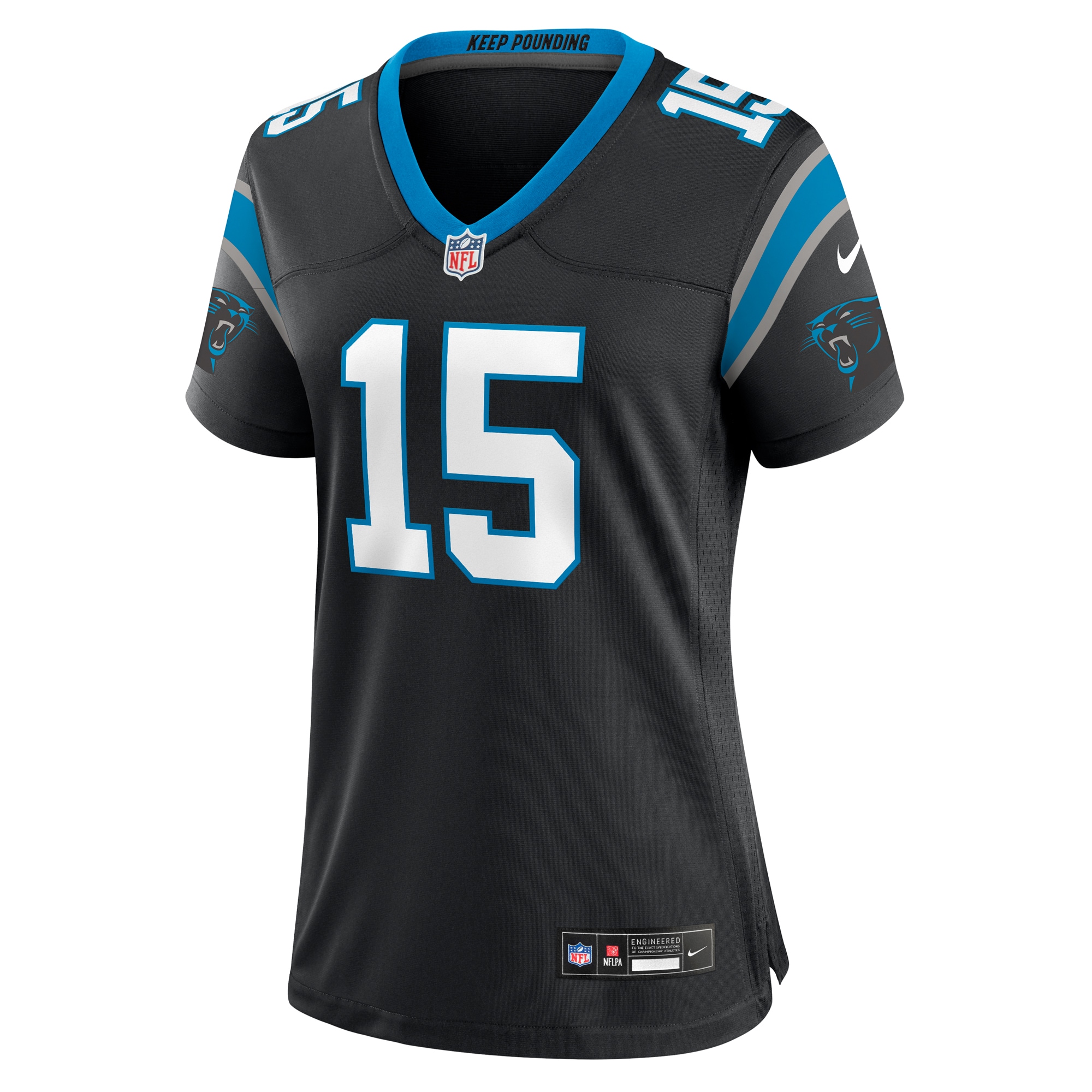 Carolina Panthers Jonathan Mingo Black Game NFL Jersey Women's