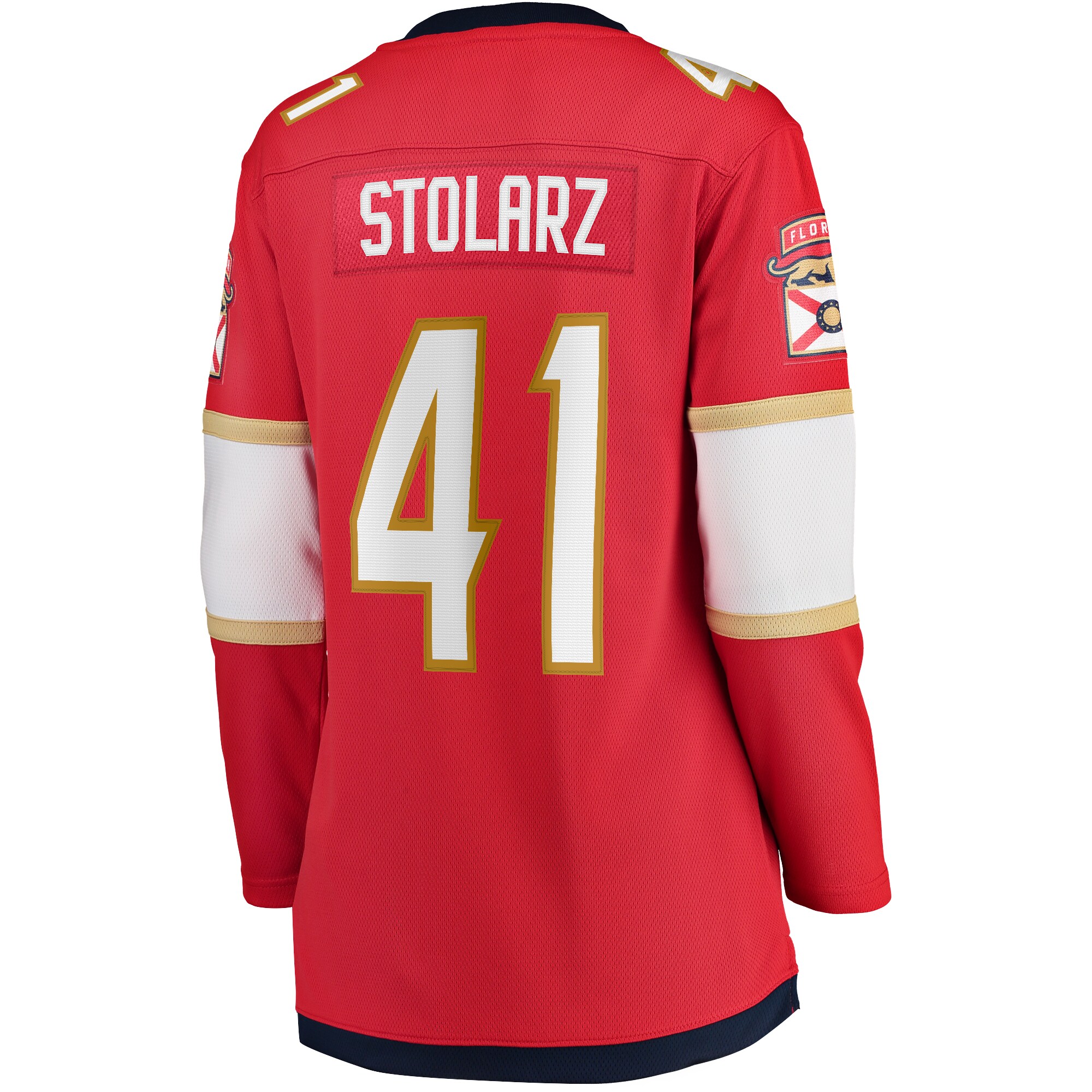 Florida Panthers Anthony Stolarz Red Home Breakaway Player NHL Jersey Women's