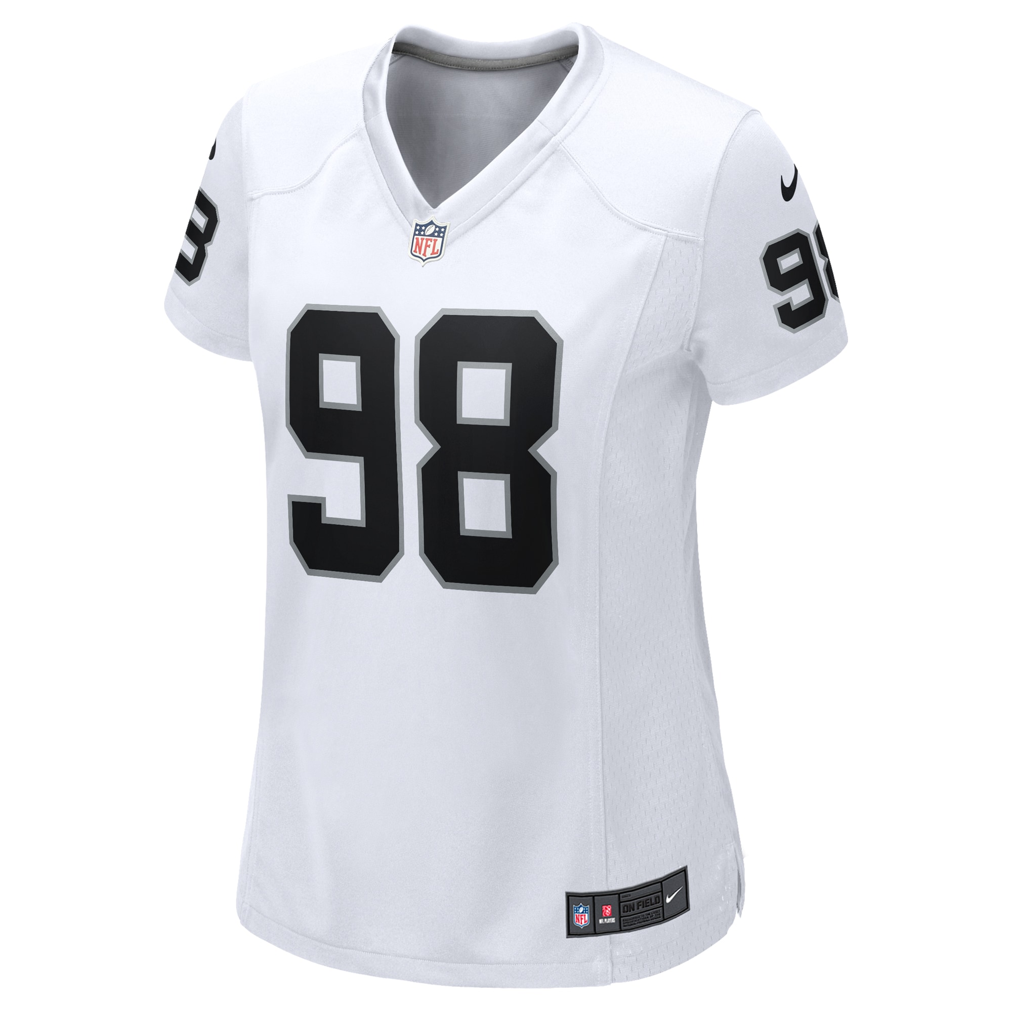 Las Vegas Raiders Maxx Crosby White Game NFL Jersey Women's
