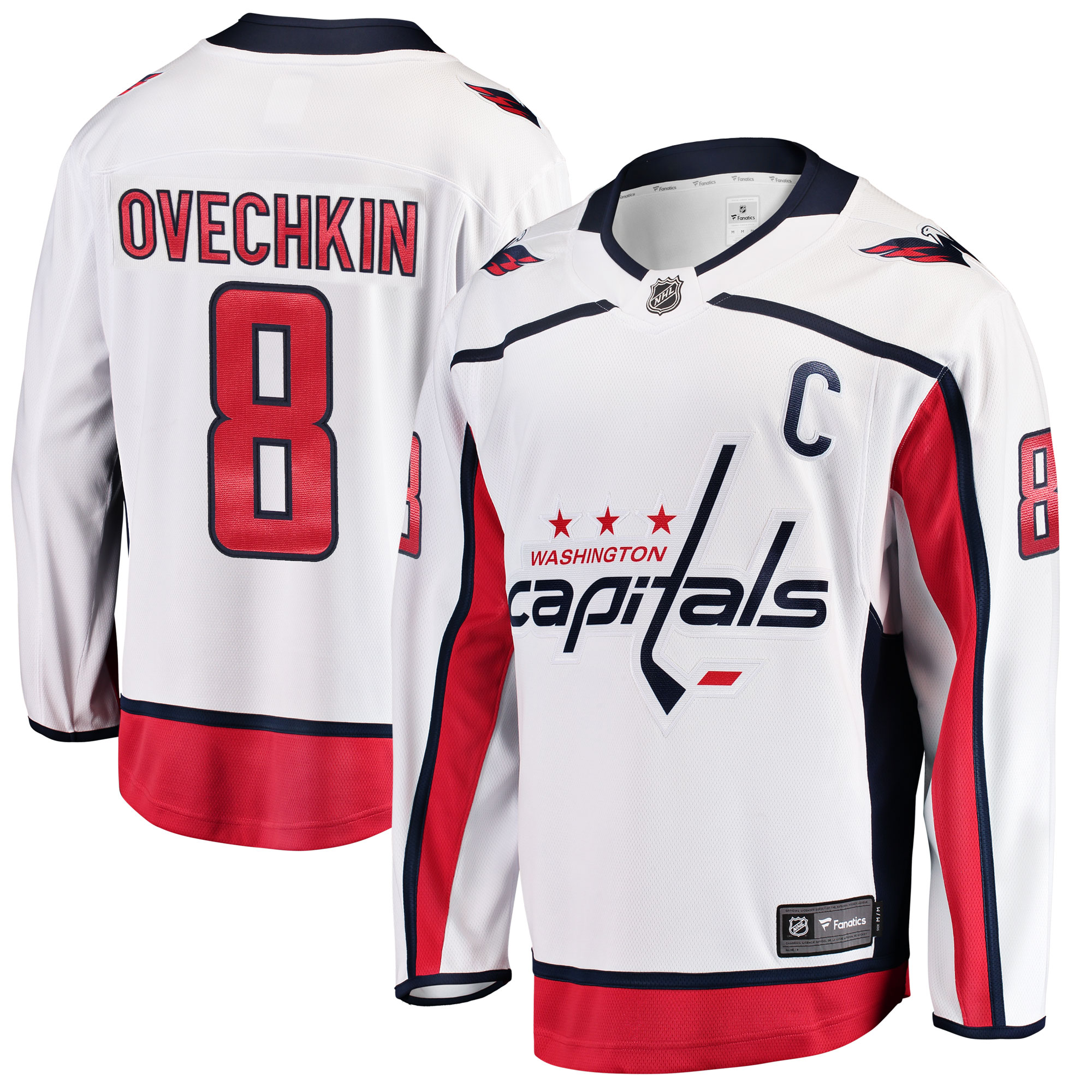 Washington Capitals Alexander Ovechkin White Breakaway Player NHL Jersey Men's
