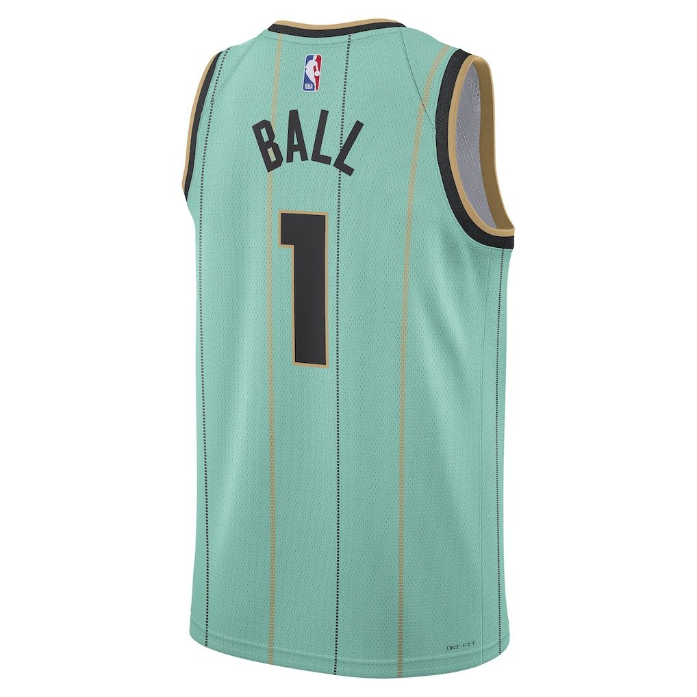 LaMelo Ball 1 Charlotte Hornets Unisex 2024/25 Swingman Player City Edition Mint NBA Jersey Unisex