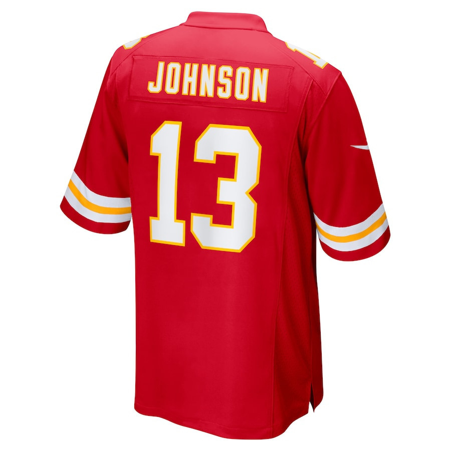 Nazeeh Johnson #13 Kansas City Chiefs Super Bowl LIX Red NFL Jersey Youth