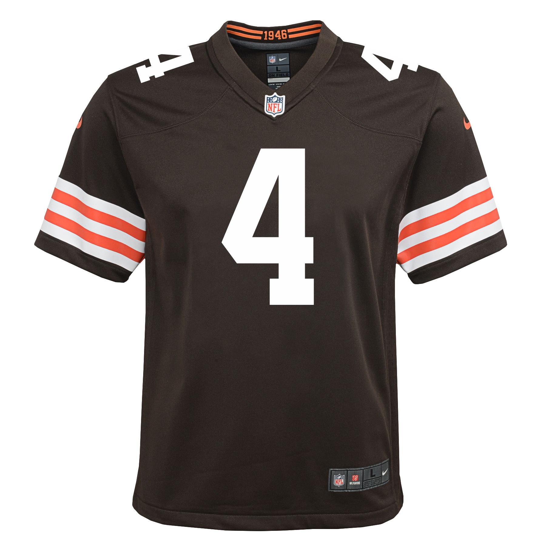 Cleveland Browns Deshaun Watson Brown Game NFL Jersey Youth