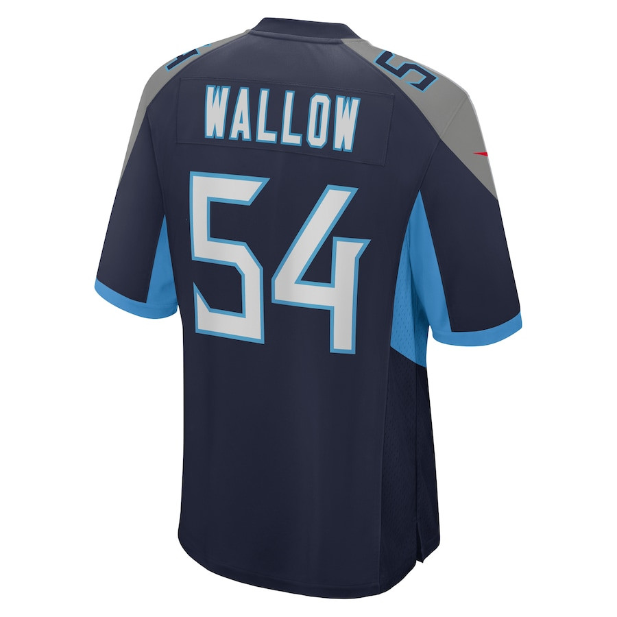 Garret Wallow 54 Tennessee Titans Game Navy NFL Jersey Men's