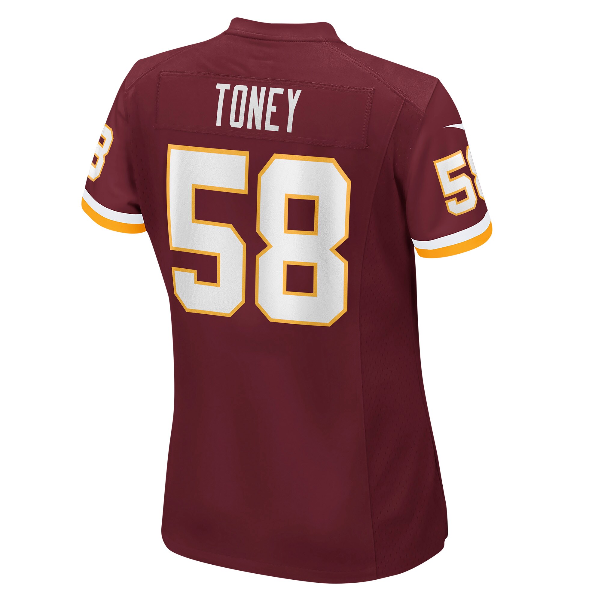 Washington Commanders Team Shaka Toney Burgundy Game NFL Jersey Women's