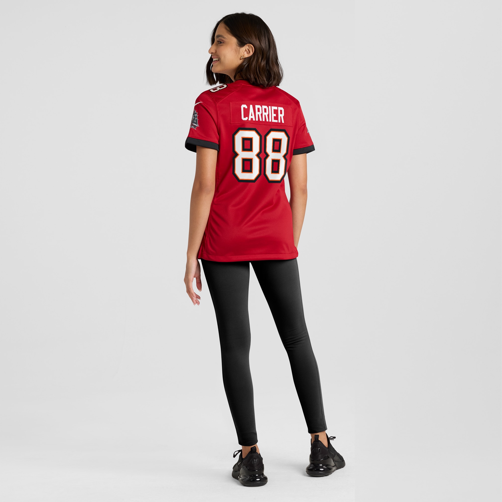 Tampa Bay Buccaneers Mark Carrier Red Game Retired Player NFL Jersey Women's