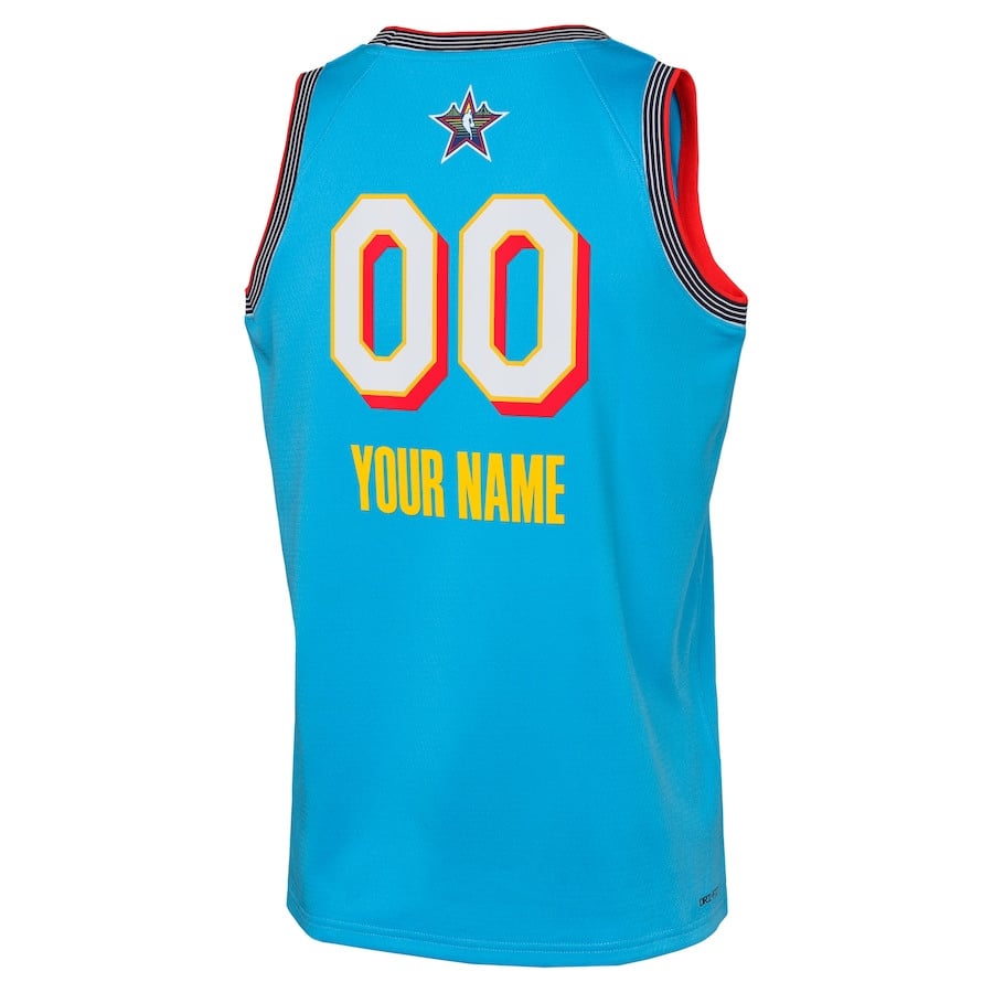 NBA All Star 2025 Swingman Tea Blue NBA Jersey Youth