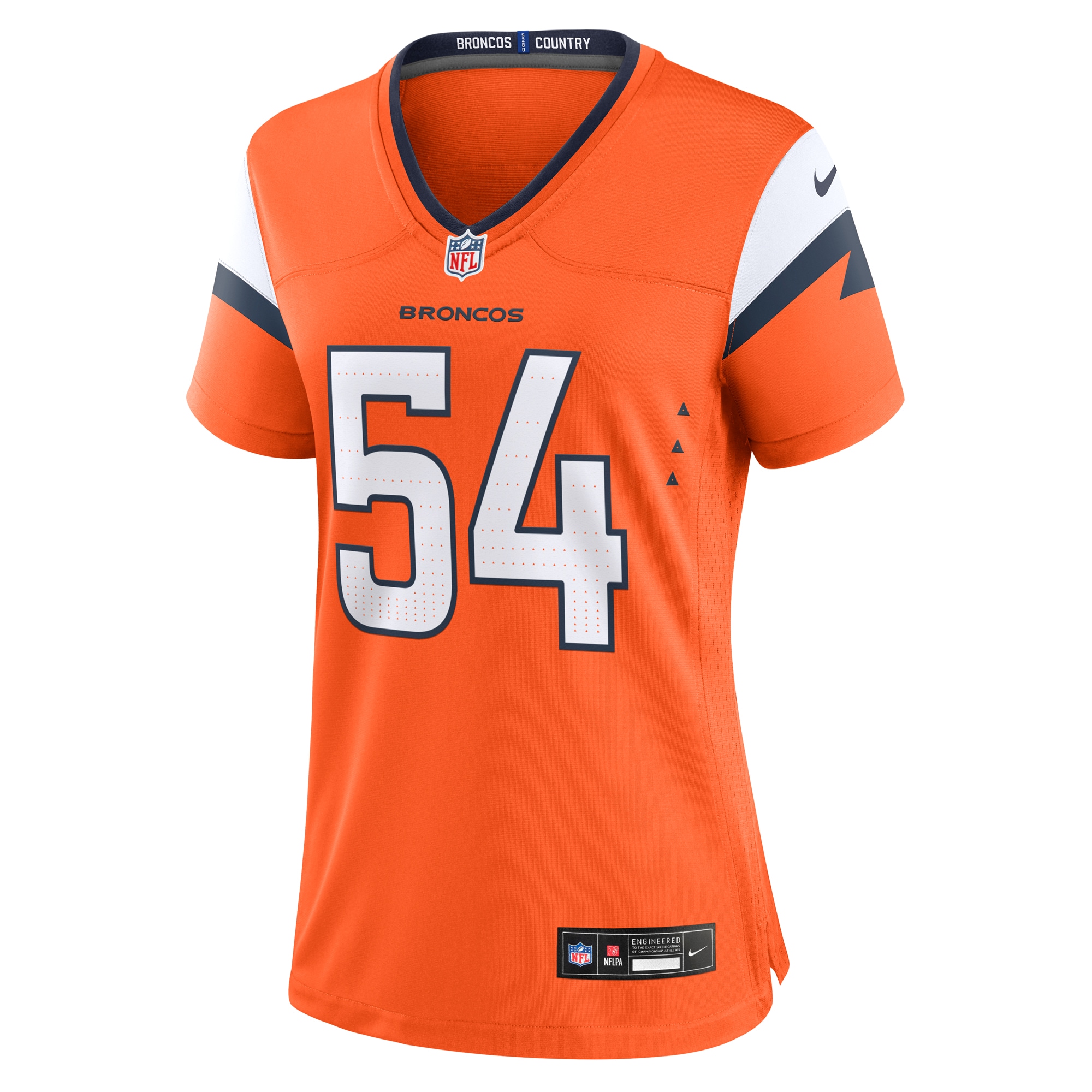 Denver Broncos Alex Forsyth Orange Team Game NFL Jersey Women's