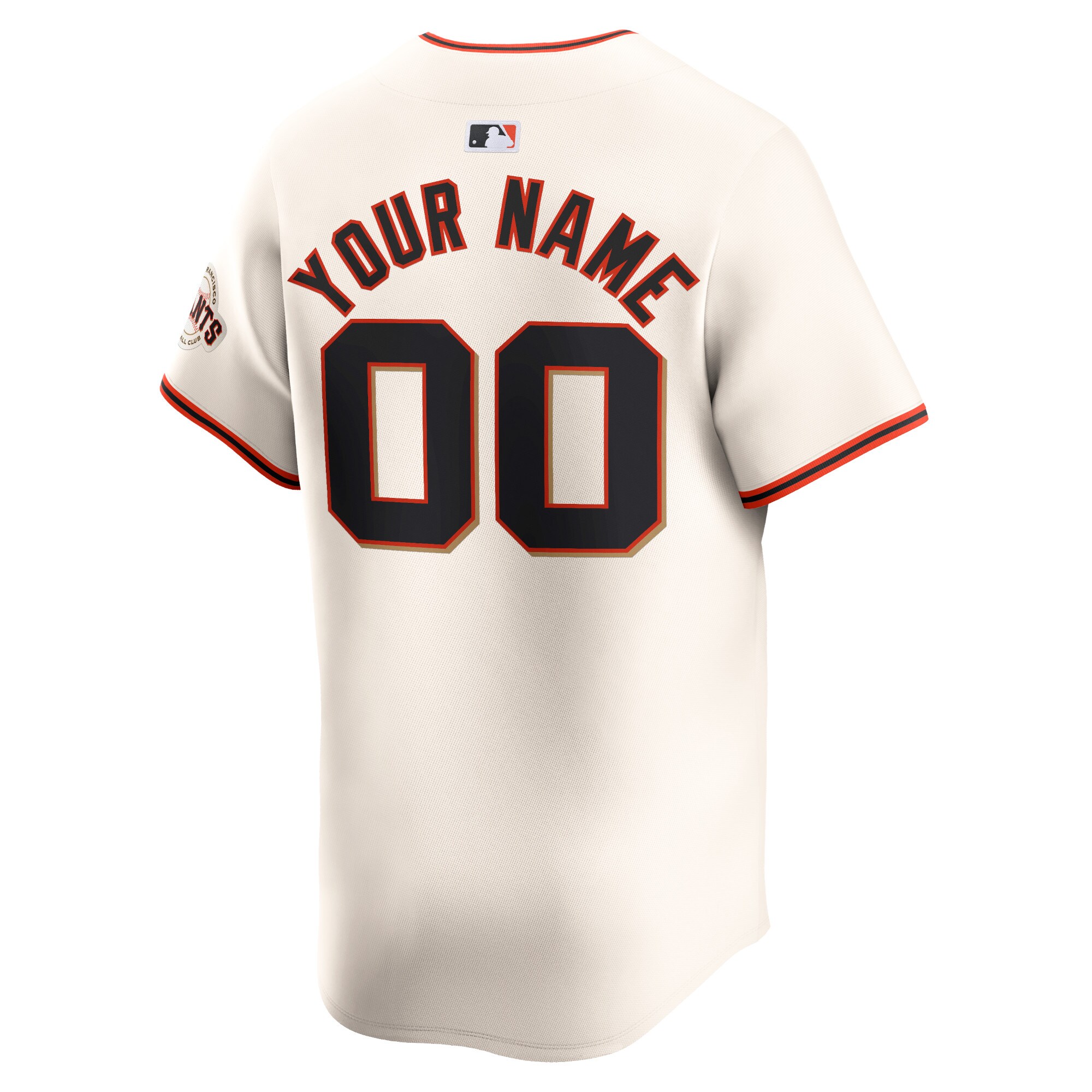 San Francisco Giants Cream Home Limited Custom MLB Jersey Youth