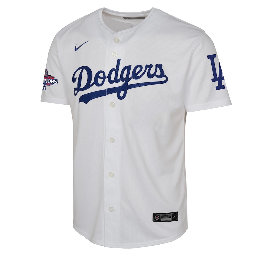Los Angeles Dodgers 2024 World Series Champions Home Limited White MLB Jersey Youth