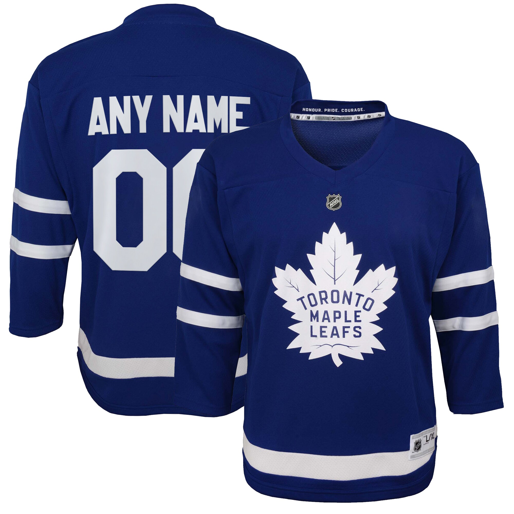 Toronto Maple Leafs Blue Home Custom NHL Jersey Youth