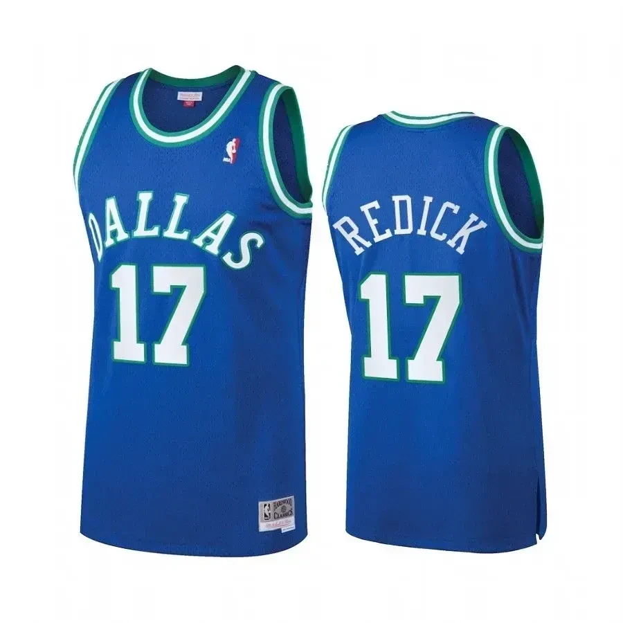 J.j. Redick 17 Dallas Mavericks Hardwood Classics Blue NBA Jersey Men's