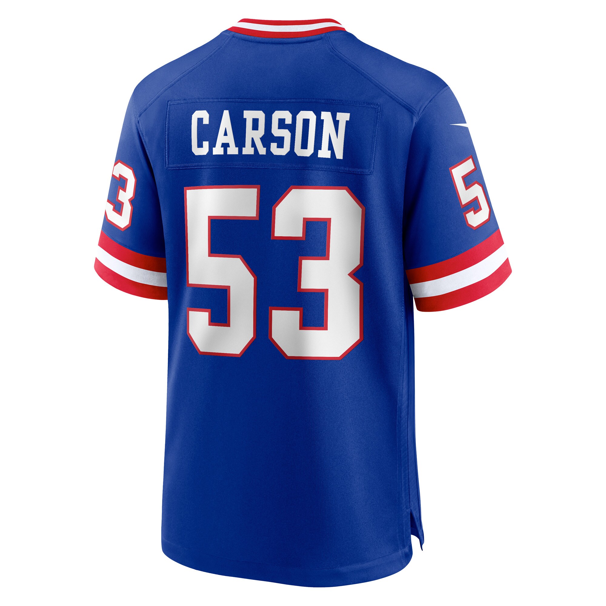 New York Giants Harry Carson Royal Classic Retired Player Game NFL Jersey Men's