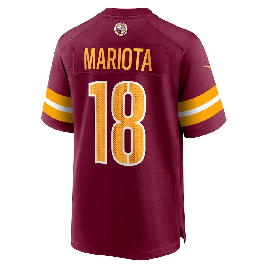 Marcus Mariota #18 Washington Commanders Super Bowl LIX Burgundy NFL Jersey Men's