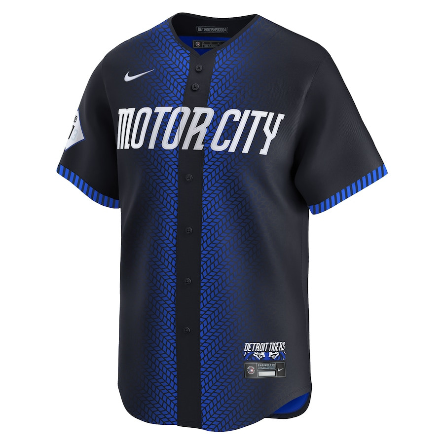 Wenceel Perez 46 Detroit Tigers 2024 City Connect Limited Navy MLB Jersey Men's