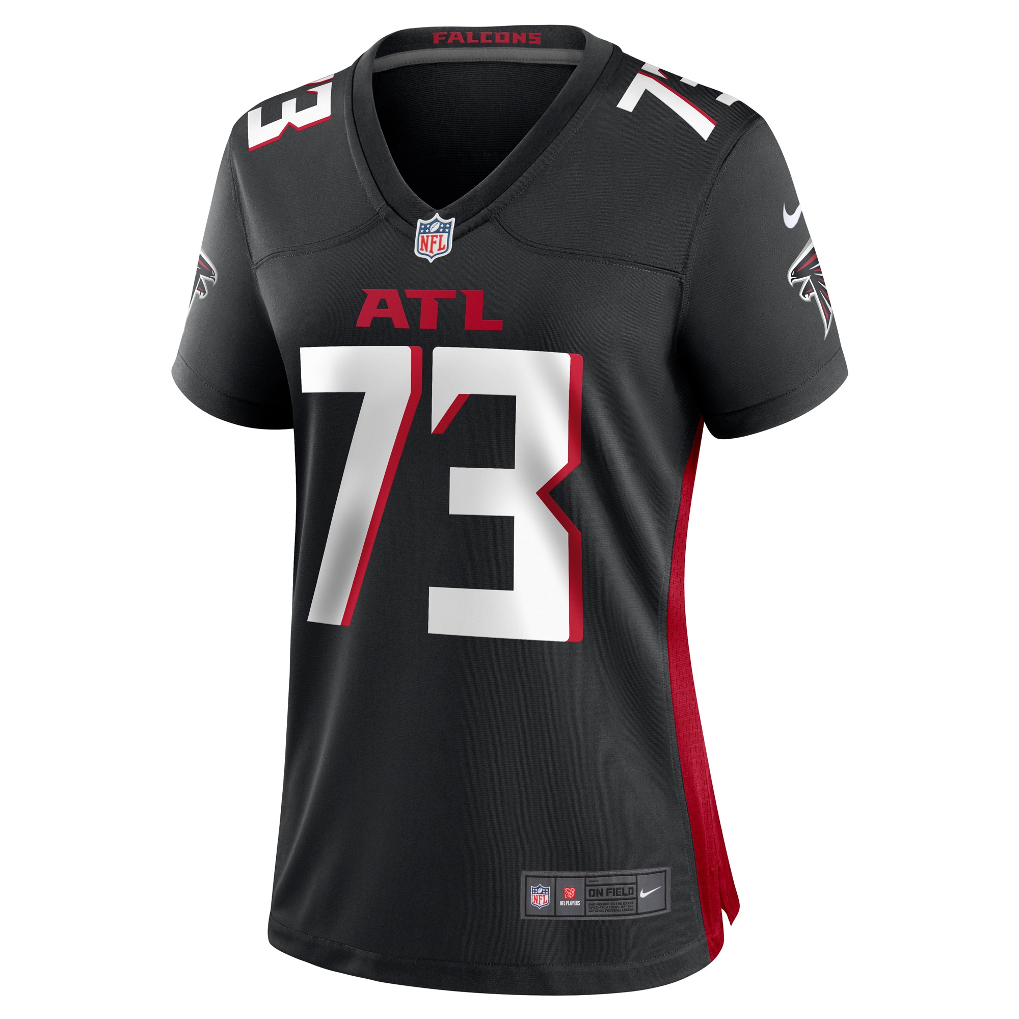 Atlanta Falcons Tyler Vrabel Black Player Game NFL Jersey Women's