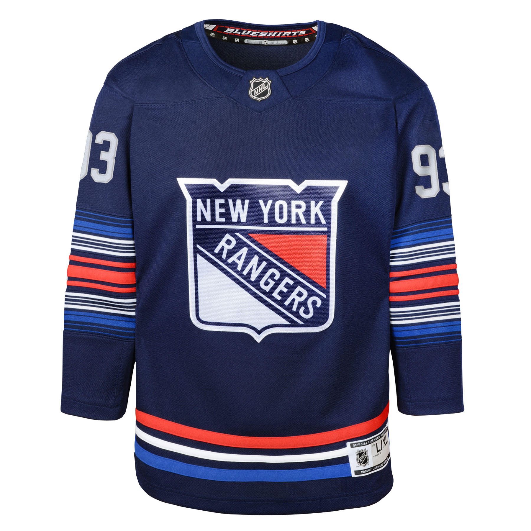 New York Rangers Mika Zibanejad Navy Alternate Premier Player NHL Jersey Youth