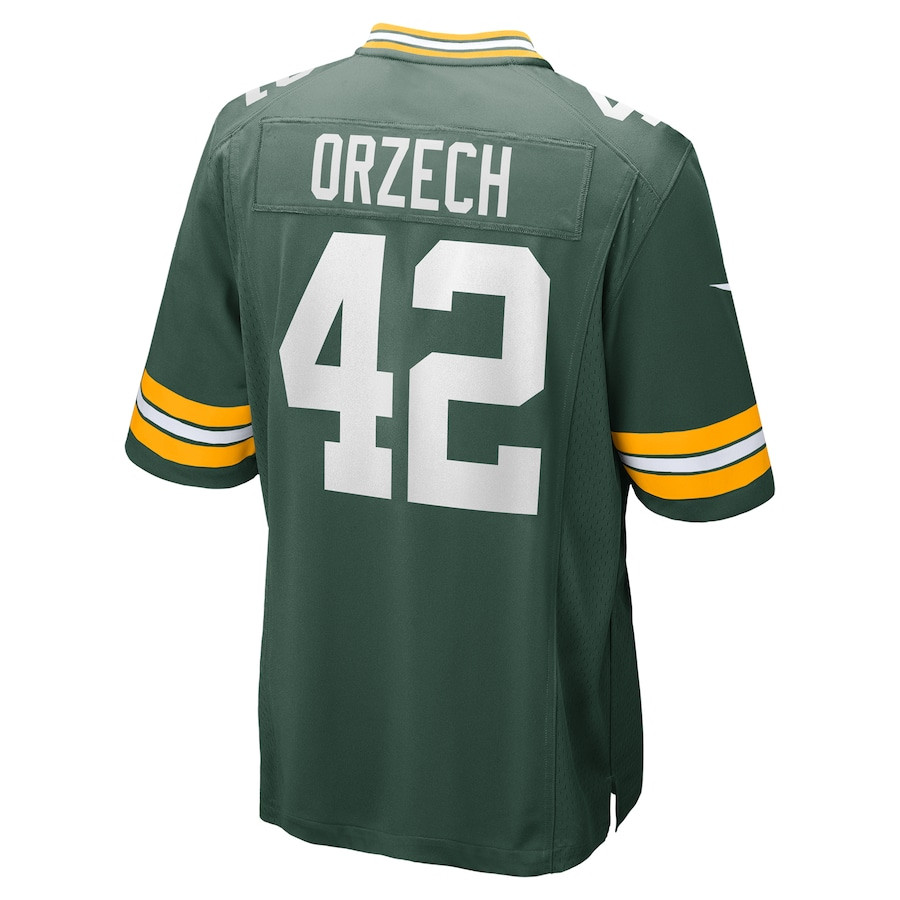 Matt Orzech 42 Green Bay Packers Game Green NFL Jersey Men's