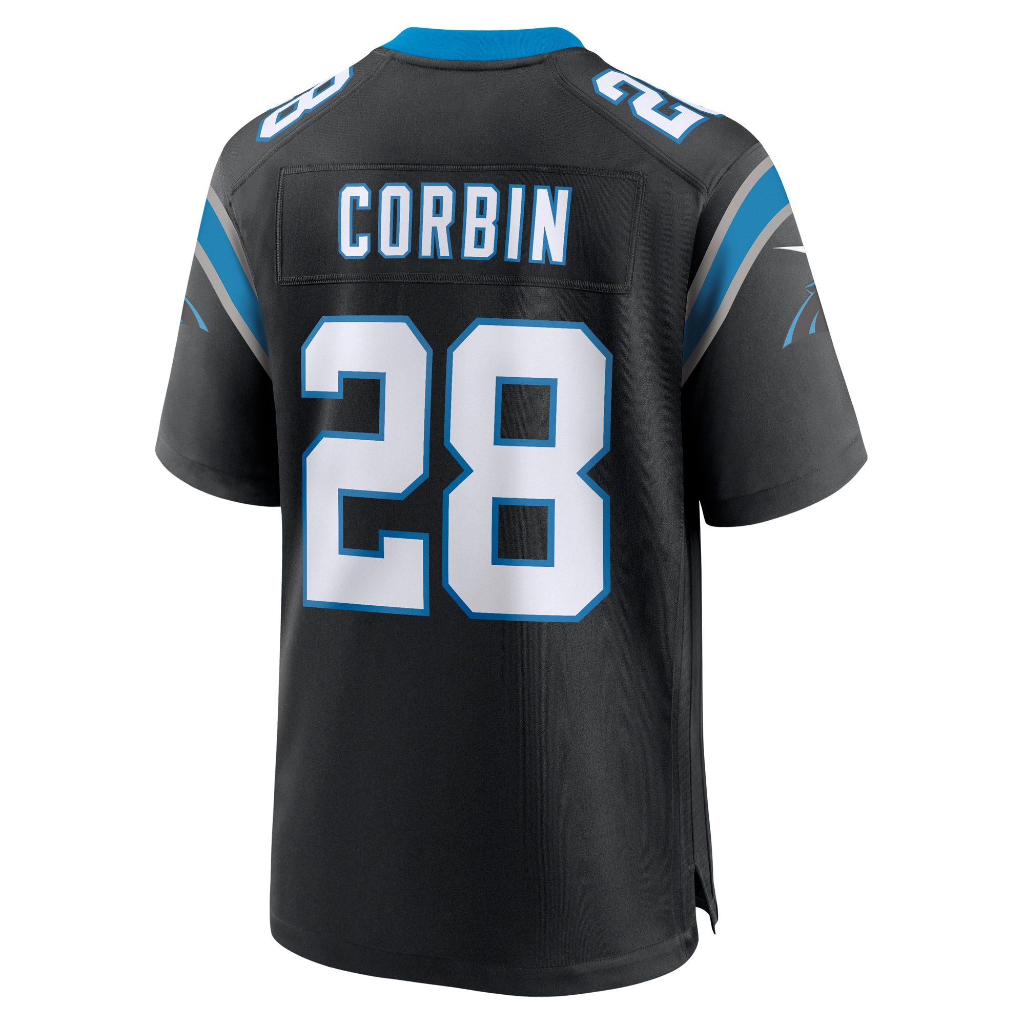 Carolina Panthers Jashaun Corbin Black Team Game NFL Jersey Men's