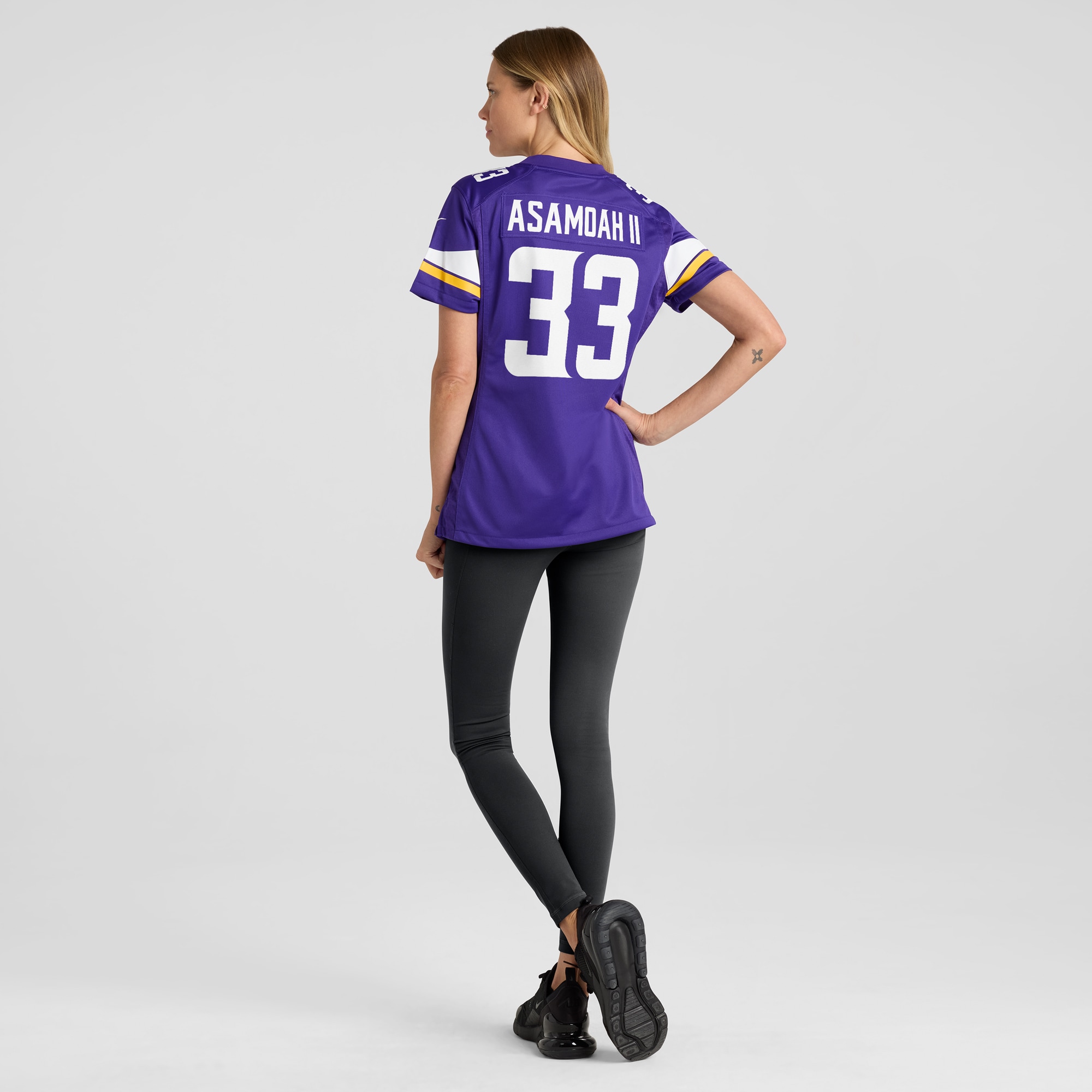 Minnesota Vikings Brian Asamoah Purple Player Game NFL Jersey Women's