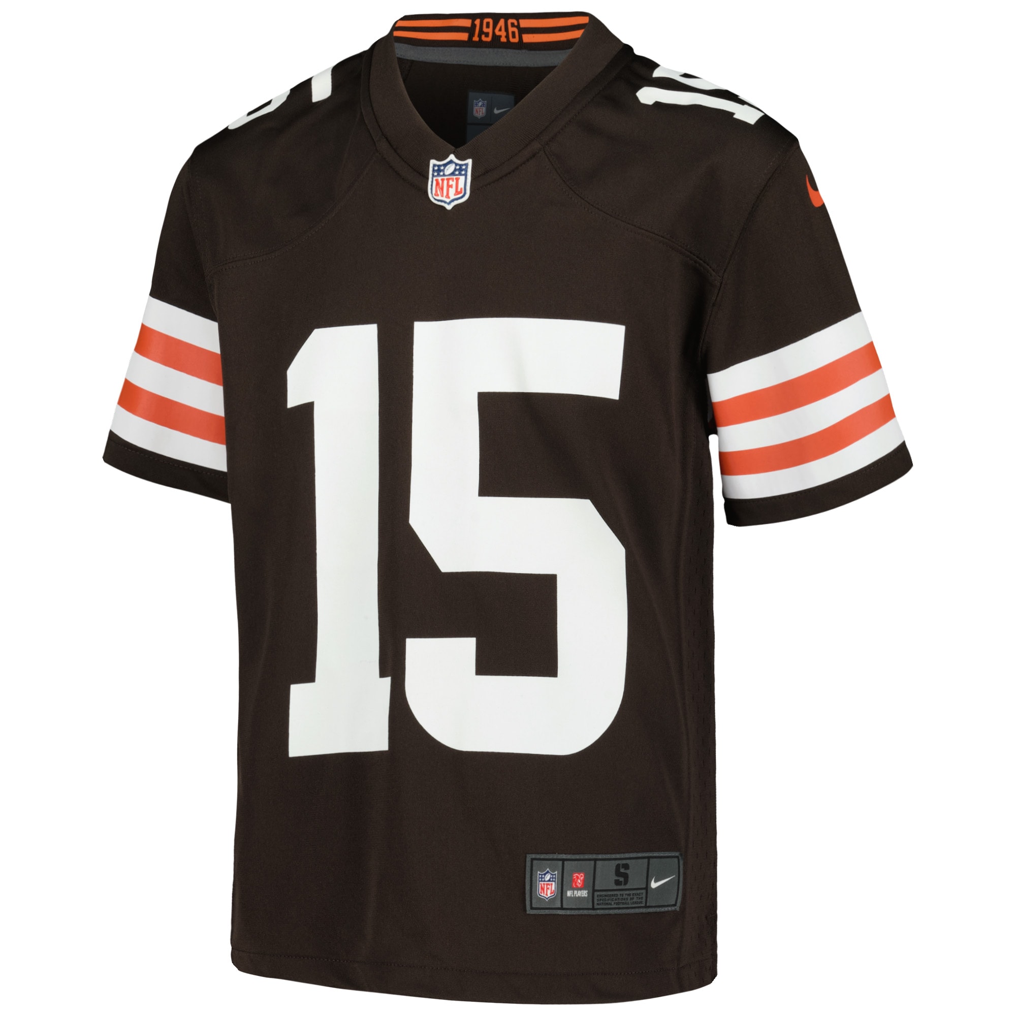 Cleveland Browns Joe Flacco Brown Game NFL Jersey Youth