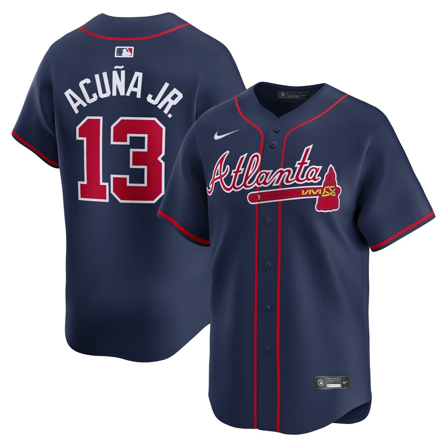 Ronald Acuña Jr. Atlanta Braves Alternate Limited Player Jersey Navy