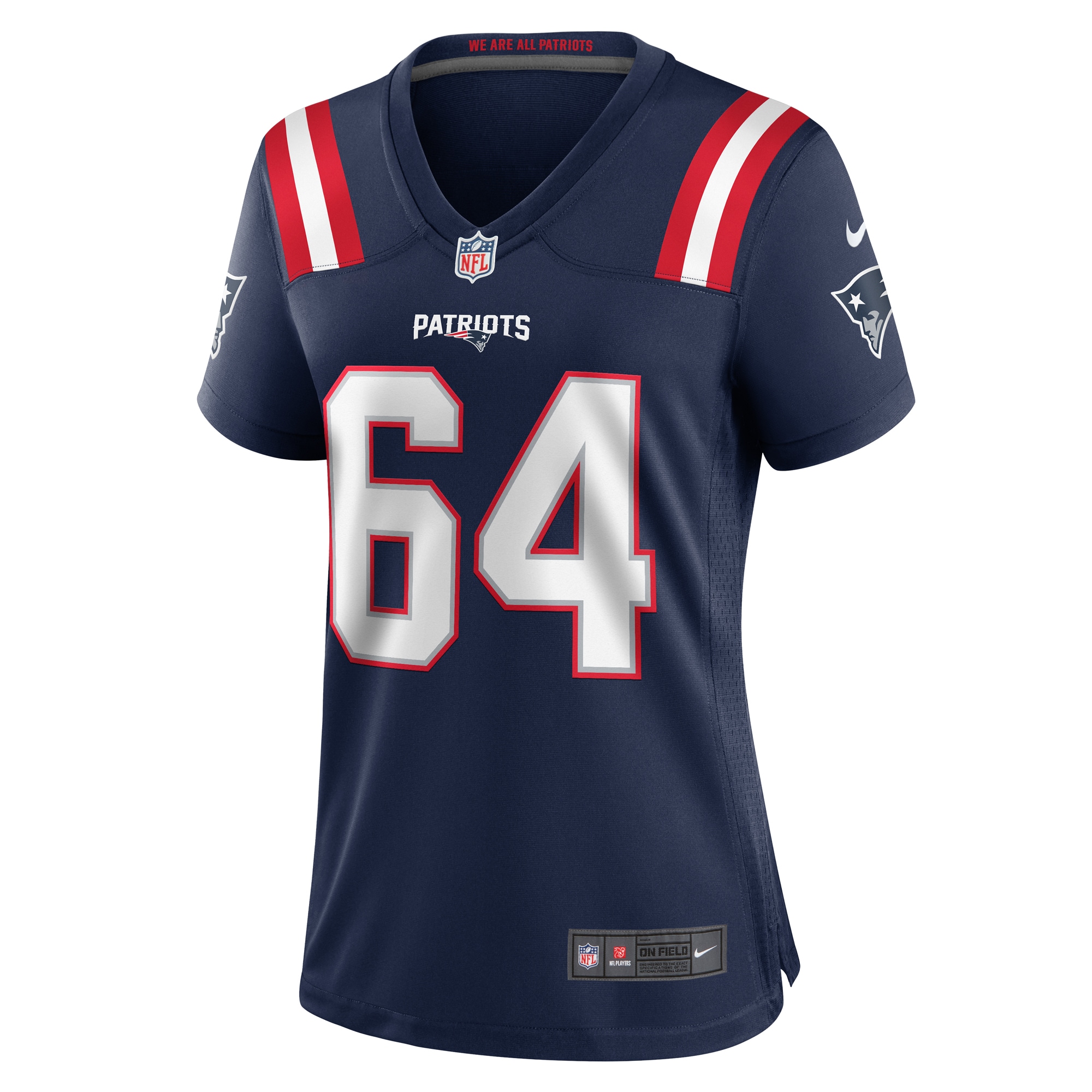 New England Patriots Layden Robinson Navy Game NFL Jersey Women's