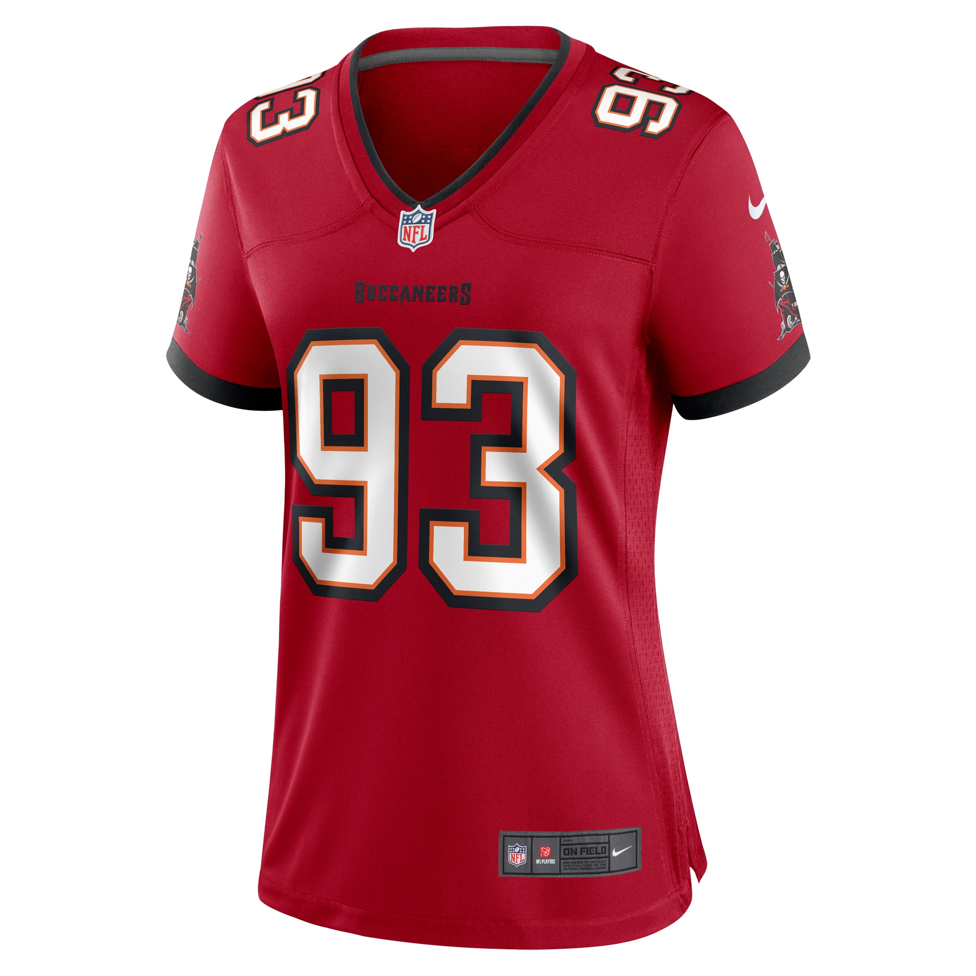 Tampa Bay Buccaneers Eric Banks Red Game NFL Jersey Women's