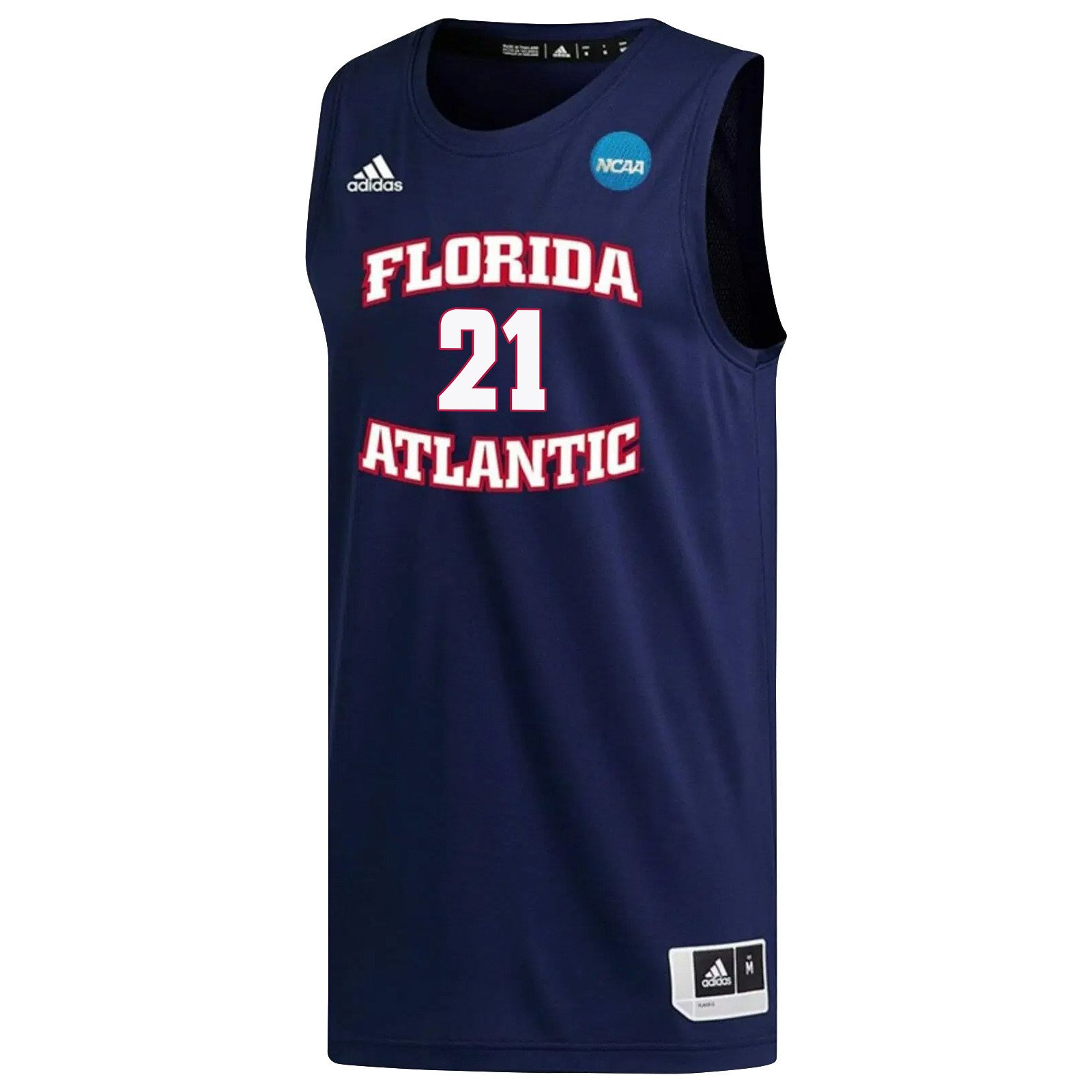Alejandro Ralat 21 FAU Owls 2023 March Madness- Navy NCAA Jersey Men's