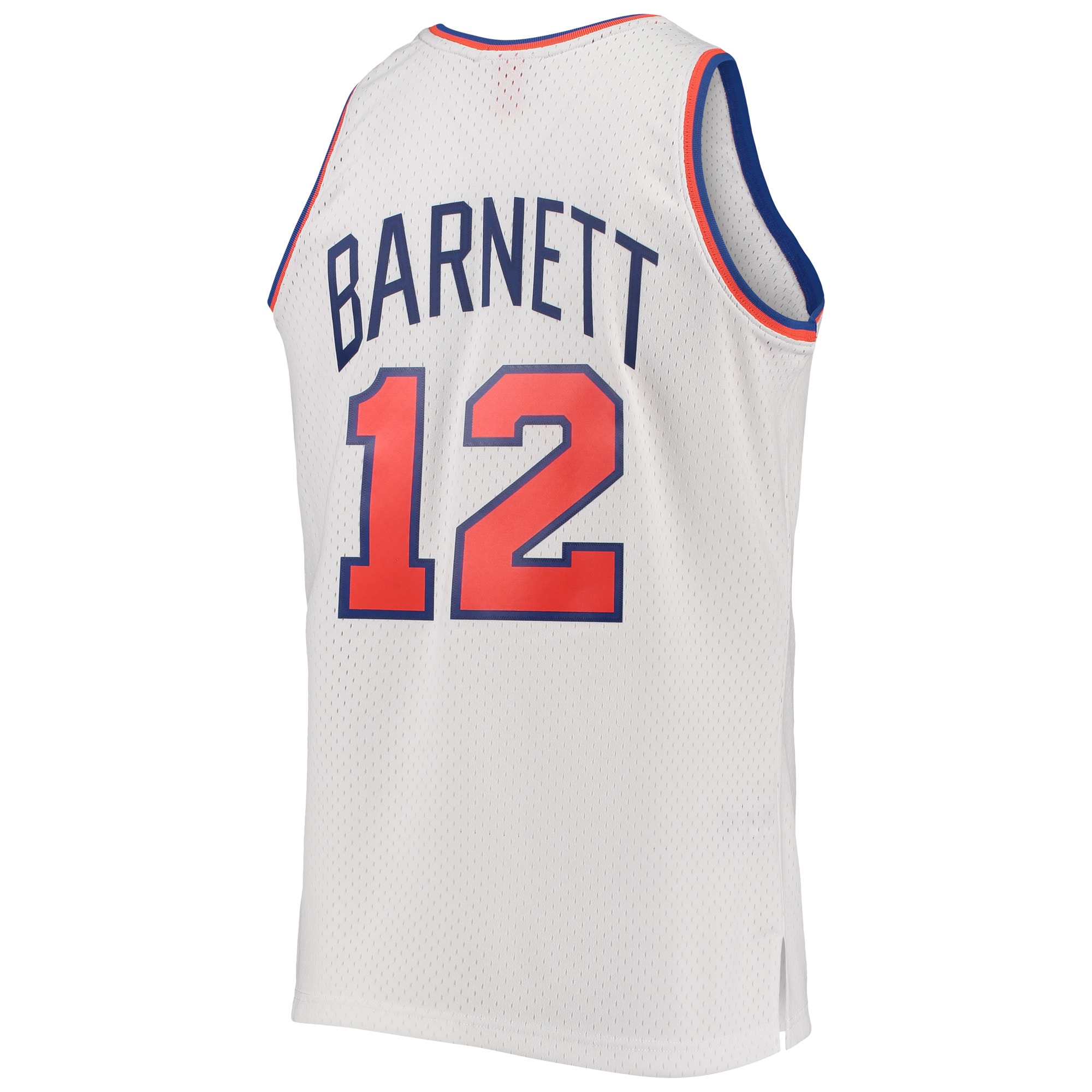 Mitchell Ness Dick Barnet White New York Knicks Hardwood Classics 1969-70 Swingman NBA Jersey Men's