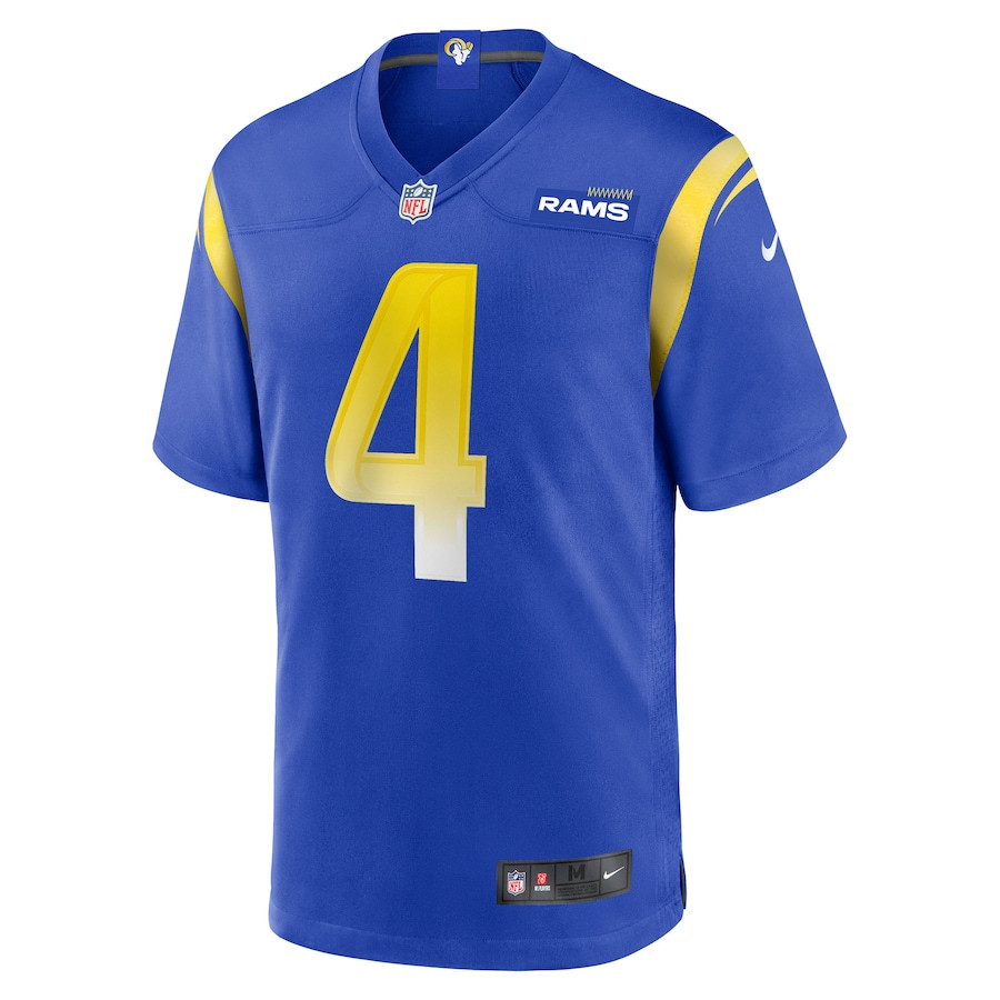 Ahkello Witherspoon 4 Los Angeles Rams Team Game Royal NFL Jersey Men's