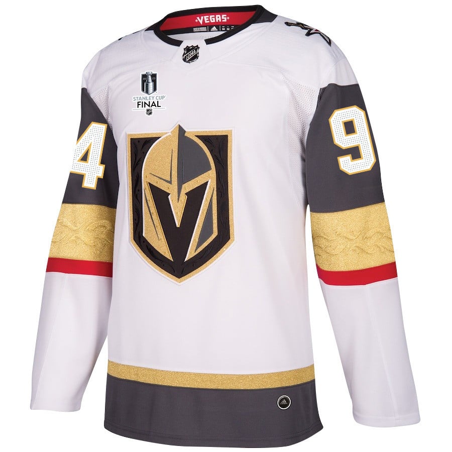 Brayden Pachal 94 Vegas Golden Knights Stanley Cup 2023 Final Patch Away Breakaway White NHL Jersey Men's