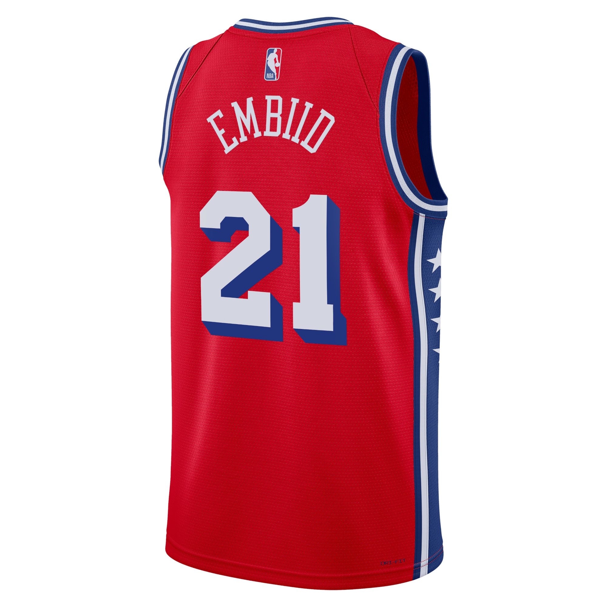 Philadelphia 76ers Jordan Statement Edition Swingman Red Joel Embii Unisex NBA Jersey Unisex