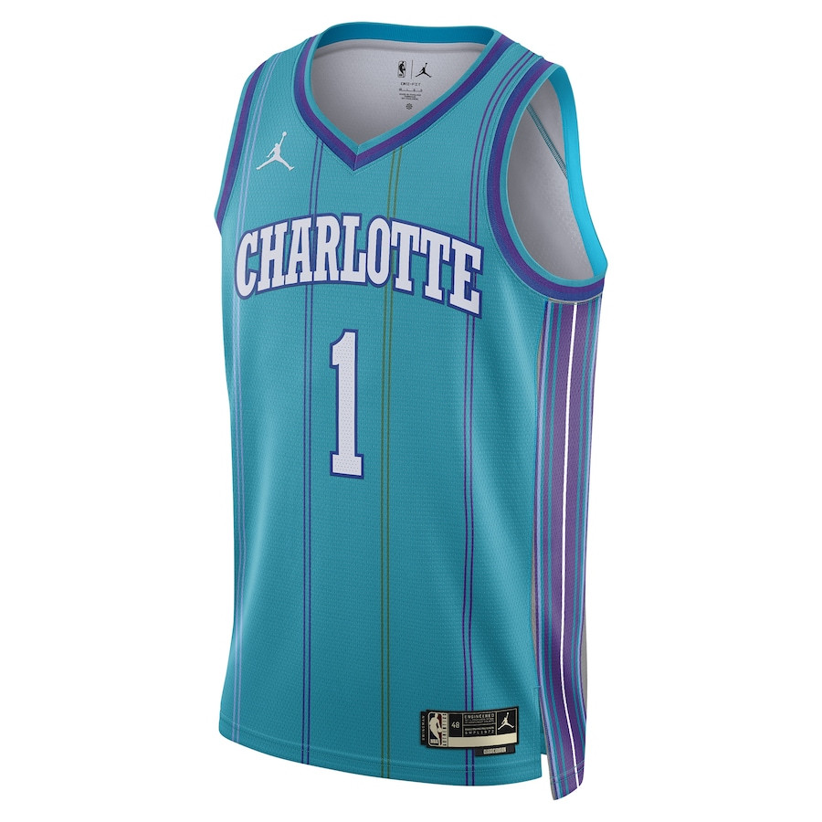 LaMelo Ball 1 Charlotte Hornets 2023/24 Swingman Classic Edition Teal NBA Jersey Men's