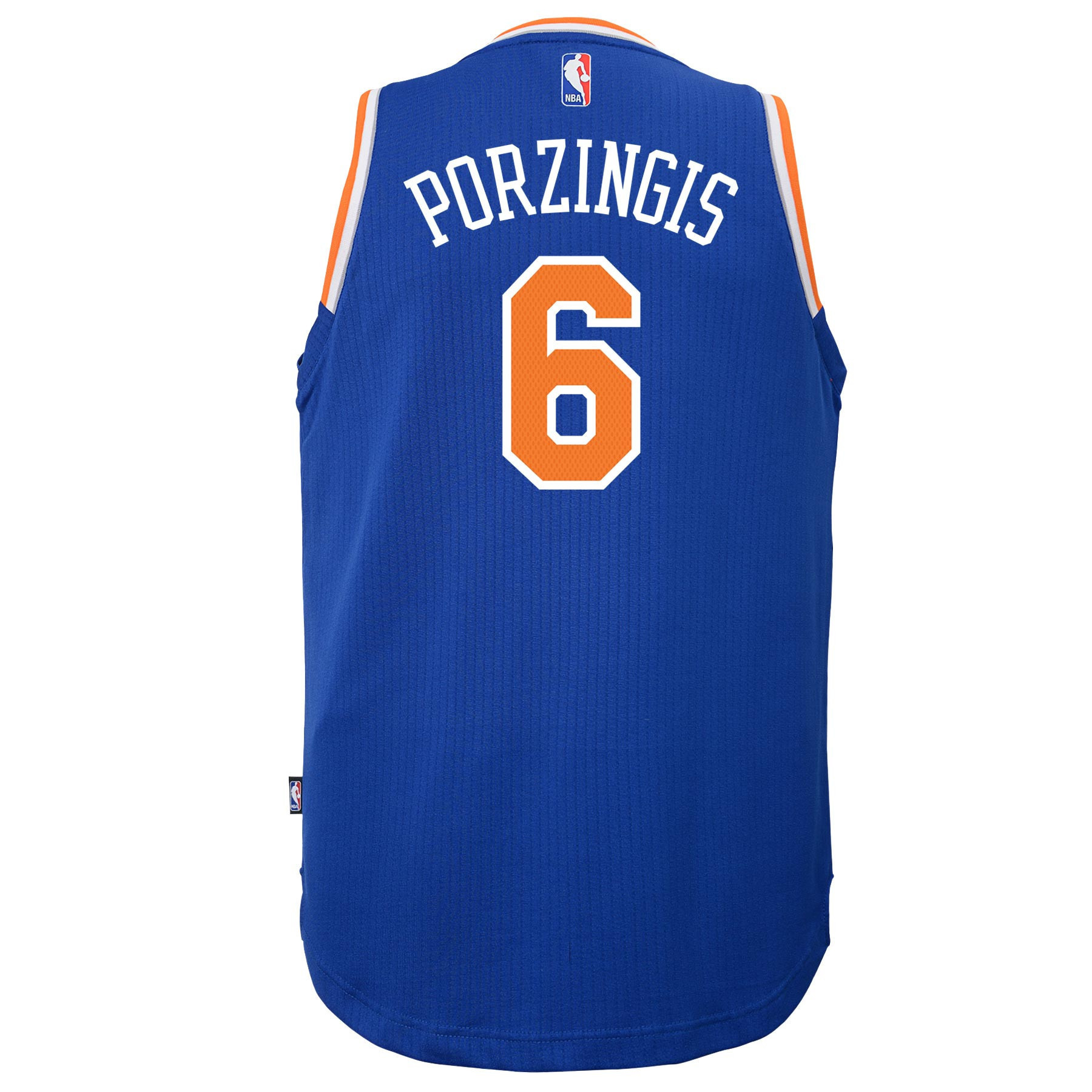 Kristaps Porzingis New York Knicks Road 2014-2015 Swingman Blue NBA Jersey Youth