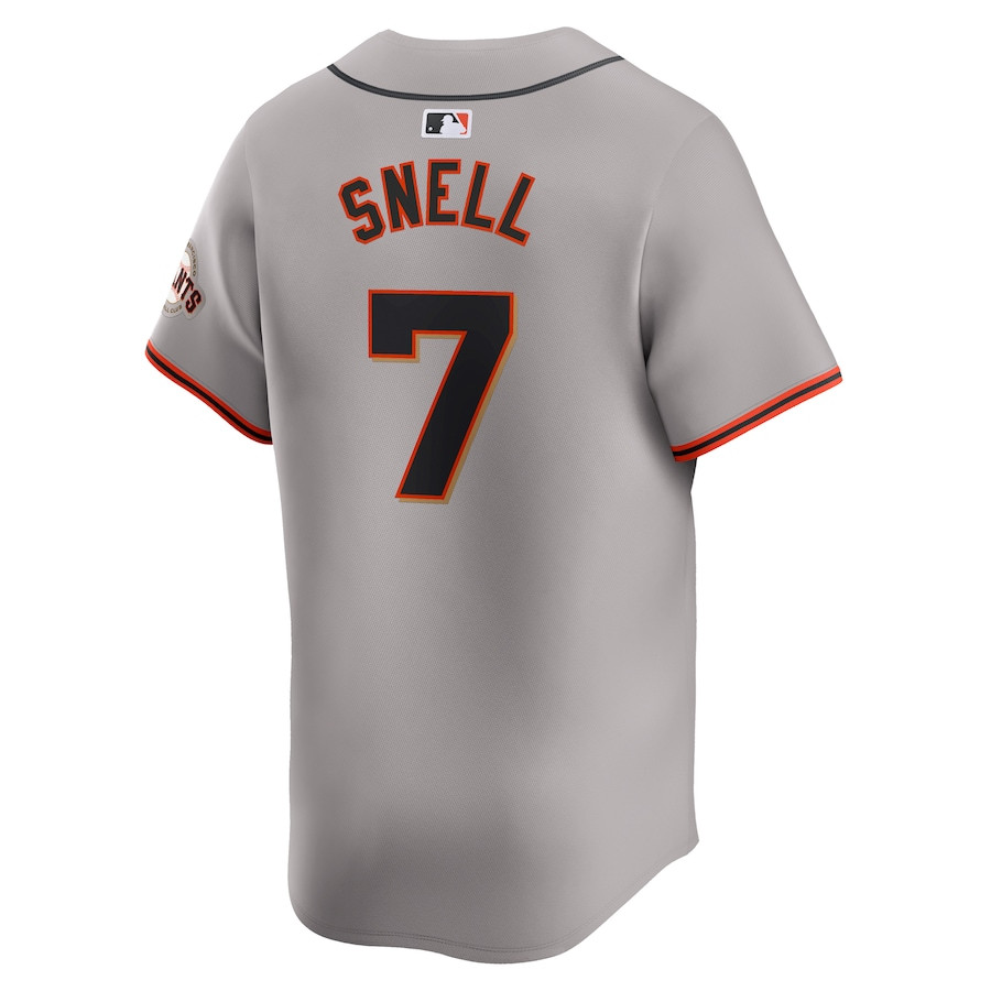 Blake Snell 7 San Francisco Giants Away Limited Gray MLB Jersey Men's