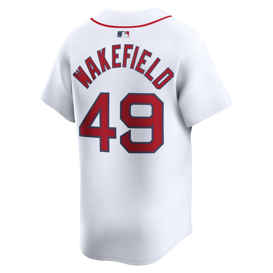 Tim Wakefield 49 Boston Red Sox Home Limited Player White MLB Jersey Men's