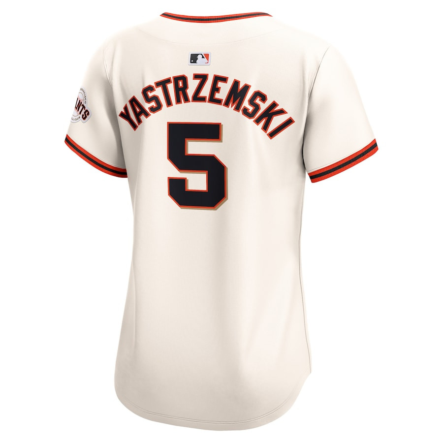 Mike Yastrzemski 5 San Francisco Giants Home Limited Cream MLB Jersey Women's