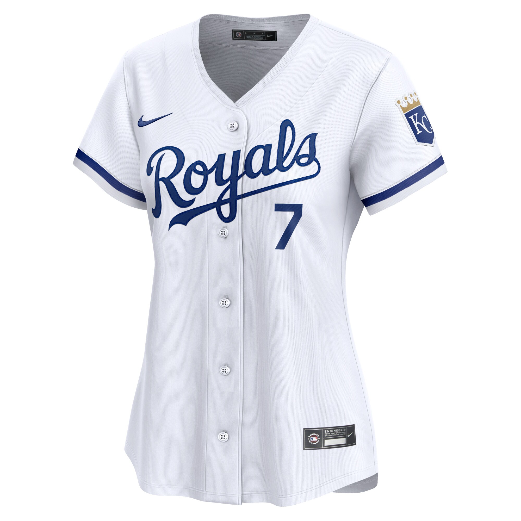 Kansas City Royals Bobby Witt Jr. White Home Limited Player MLB Jersey Women's