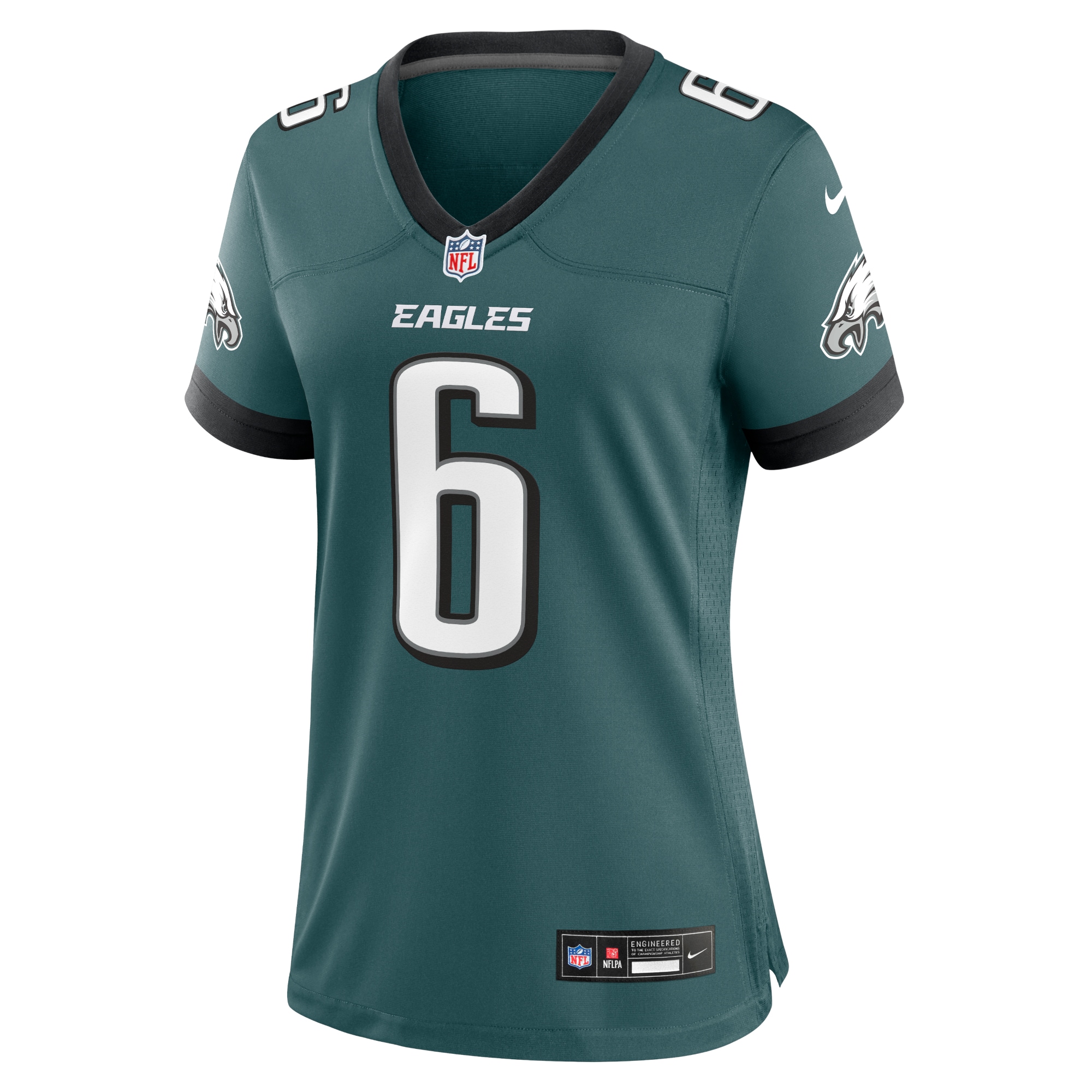 Philadelphia Eagles DeVonta Smith Midnight Green Team Game NFL Jersey Women's