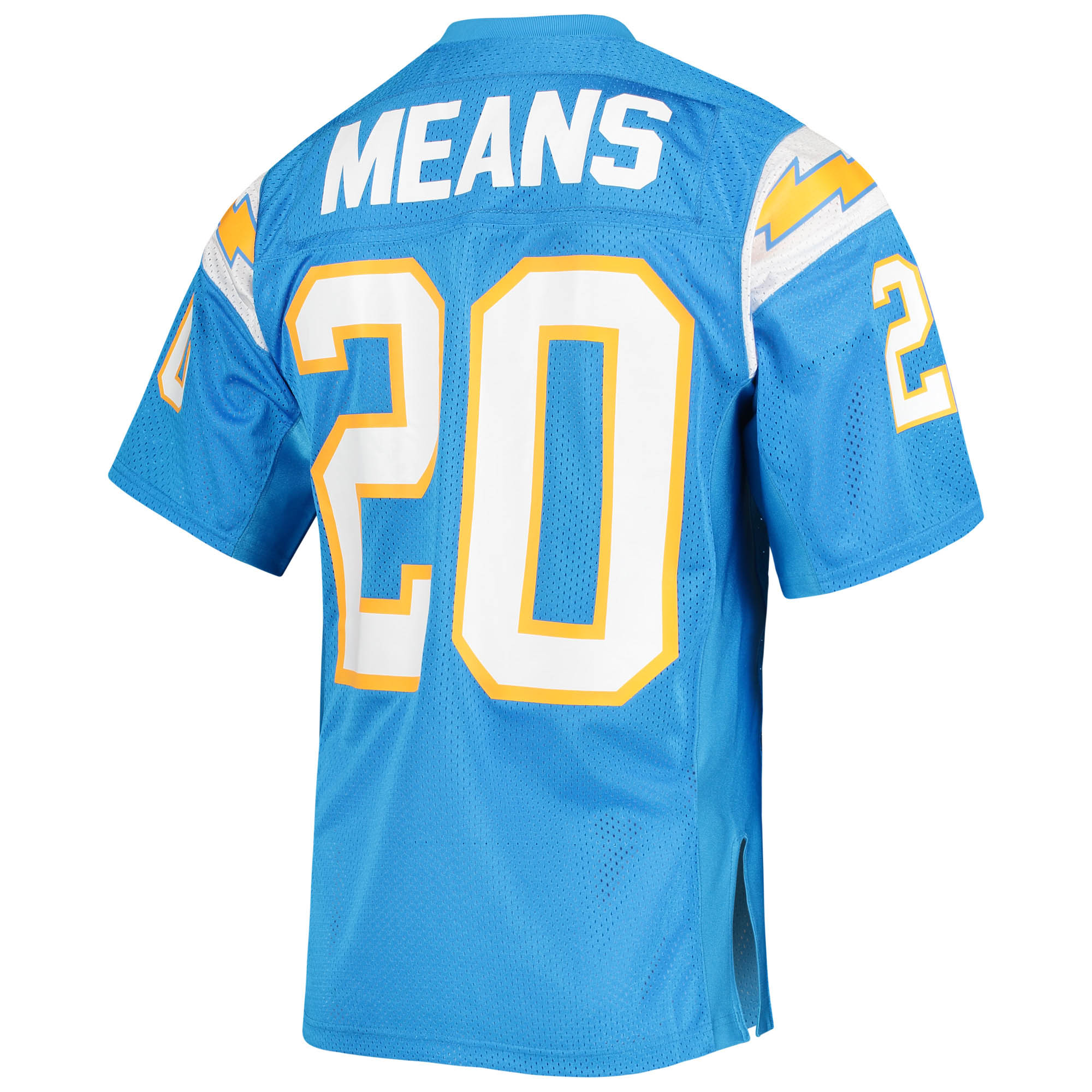 Los Angeles Chargers 1994 Natrone Means Mitchell Ness Powder Blue Throwback Retired Player NFL Jersey Men's