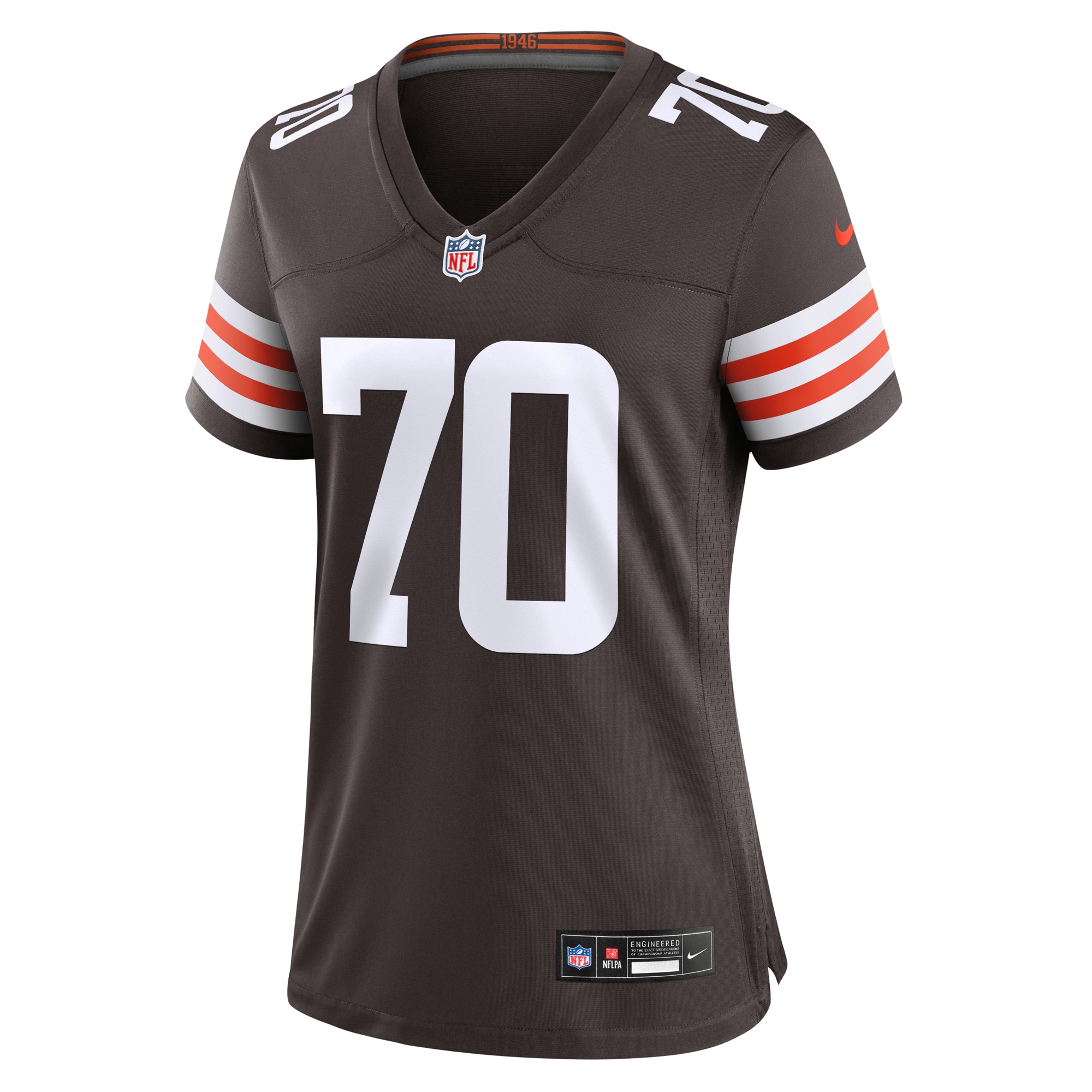 Cleveland Browns Zak Zinter Brown Game NFL Jersey Women's