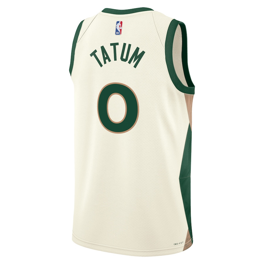 Jayson Tatum 0 Boston Celtics 2023/24 City Edition Swingman White NBA Jersey Men's