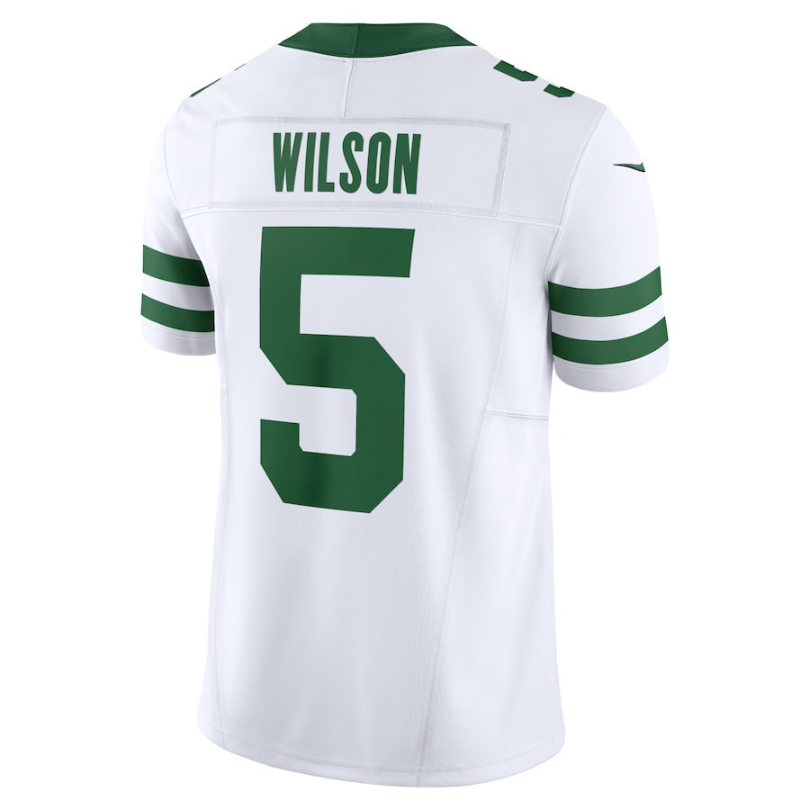 Garrett Wilson 5 New York Jets Alternate Vapor F.U.S.E. Limited Legacy White NFL Jersey Men's