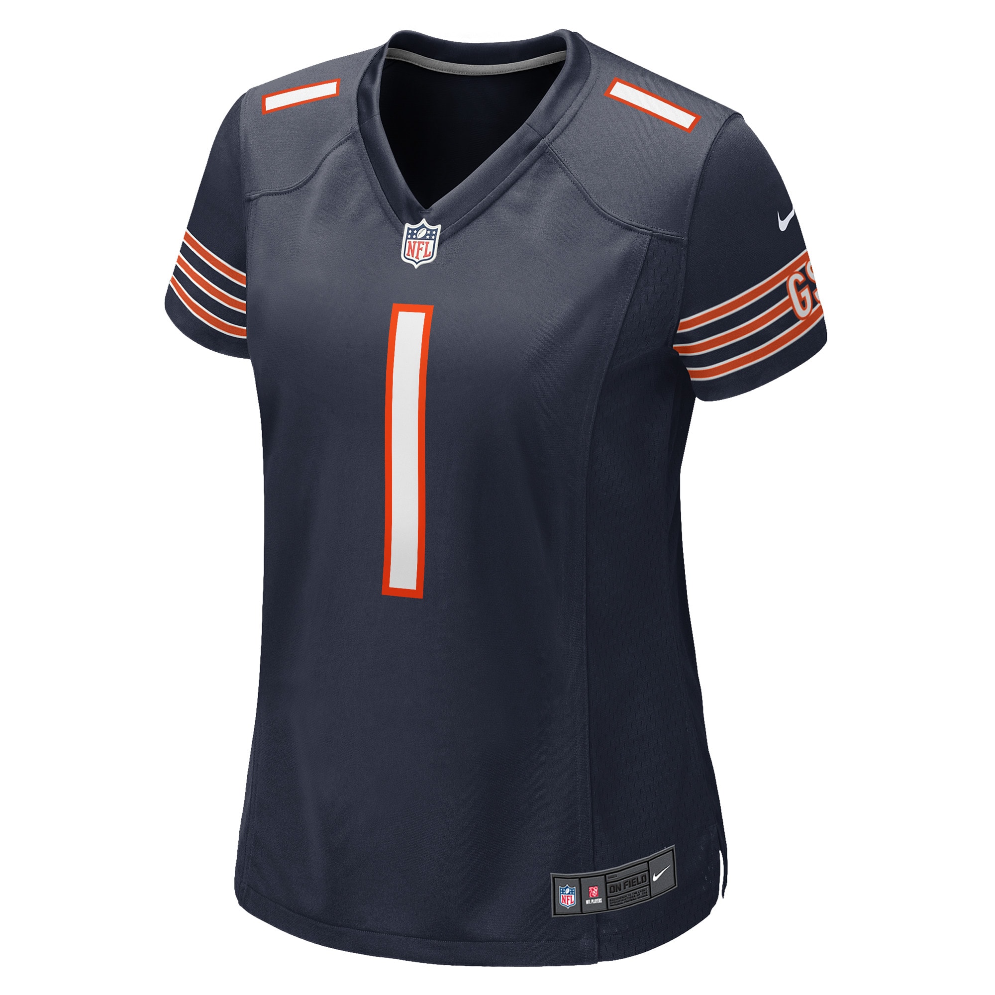 Chicago Bears Number 1 Bride Navy Game NFL Jersey Women's