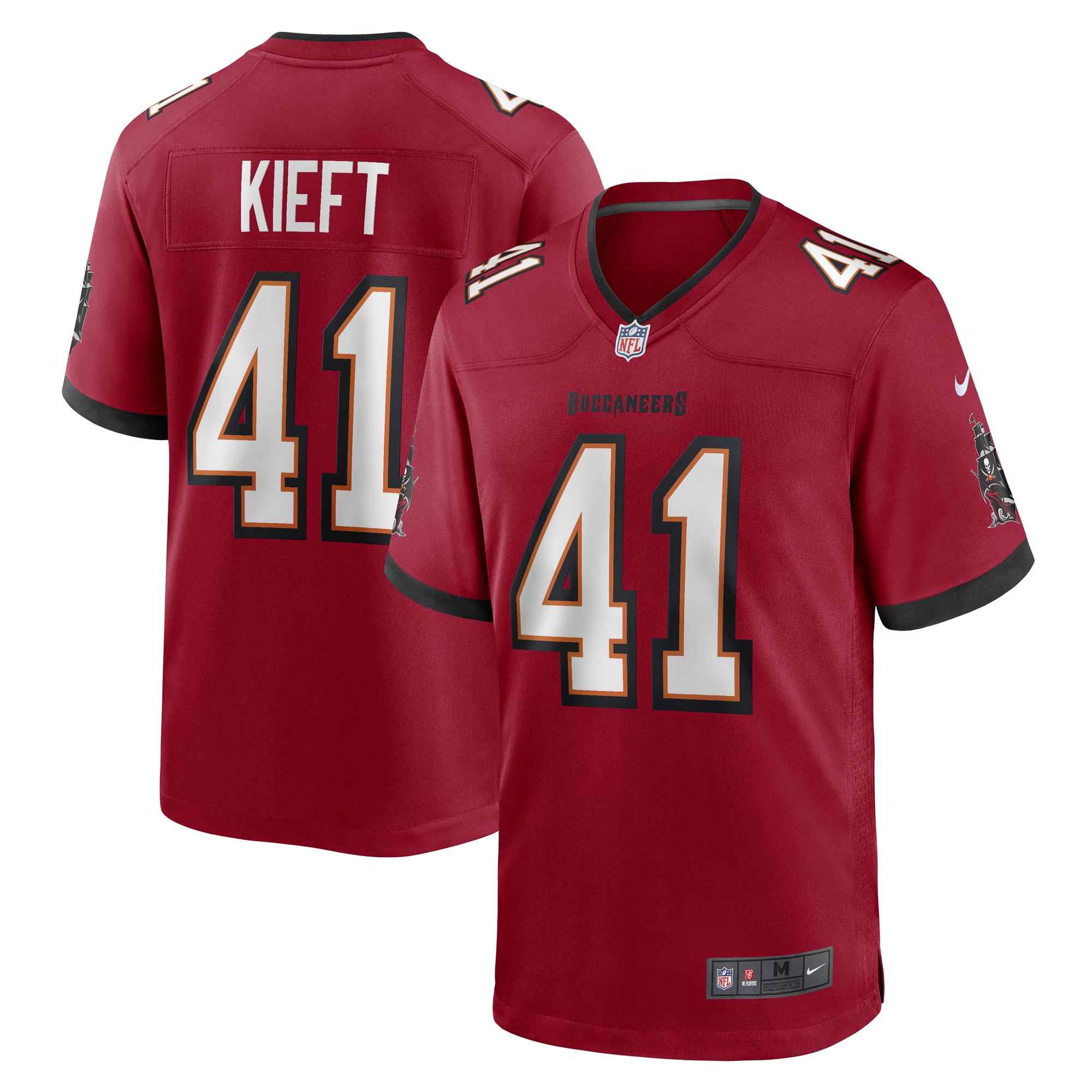 Tampa Bay Buccaneers Ko Kieft Red Game Player NFL Jersey Men's