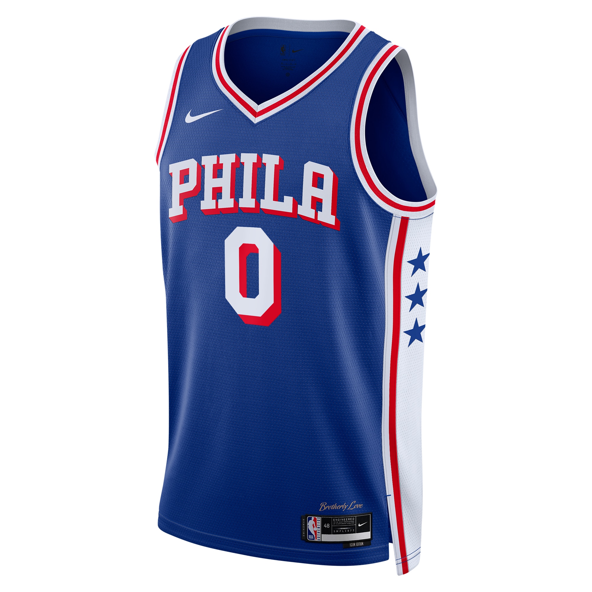 Philadelphia 76ers Icon Edition Swingman Navy Tyrese Maxe NBA Jersey Youth