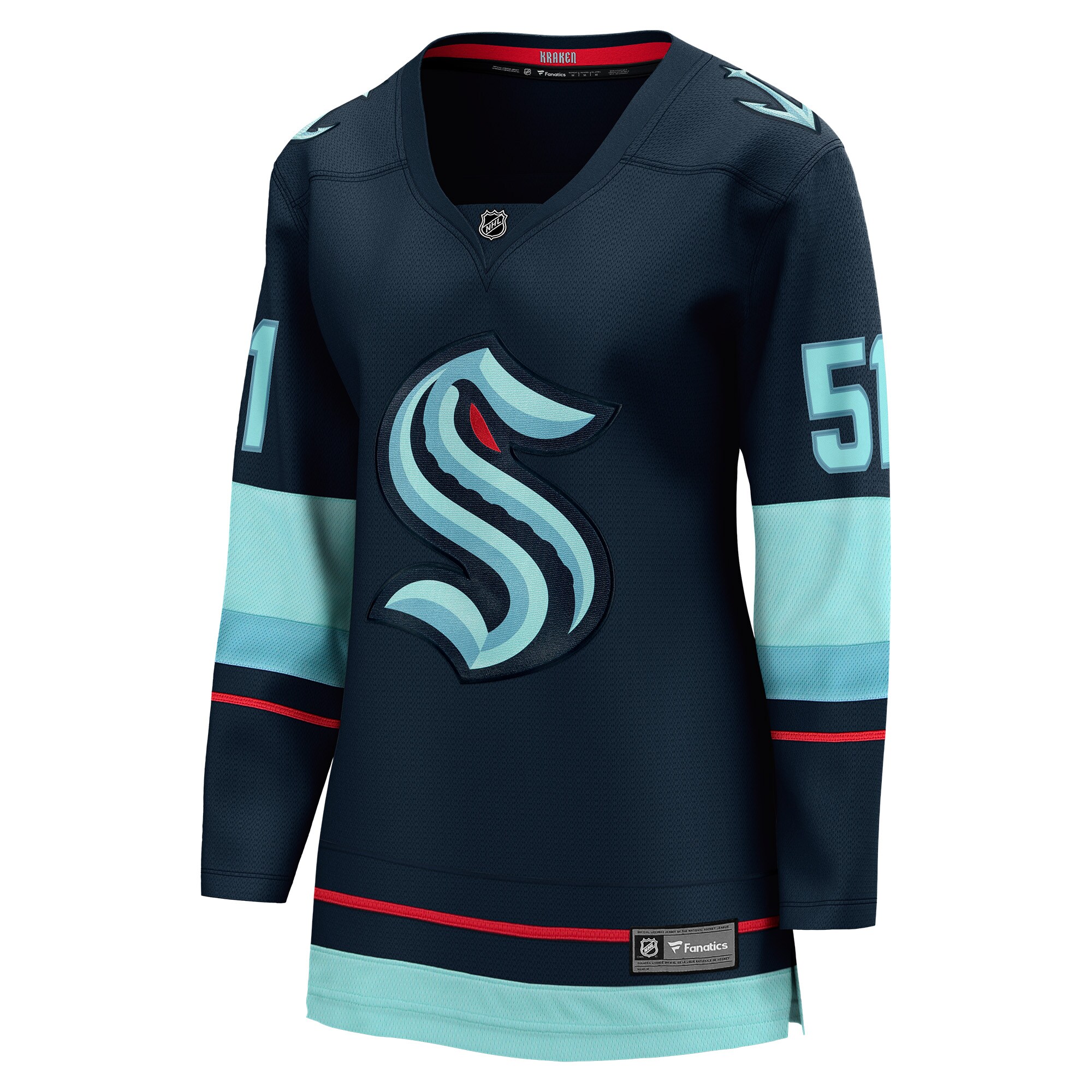 Seattle Kraken Shane Wright Deep Sea Blue Home Breakaway NHL Jersey Women's