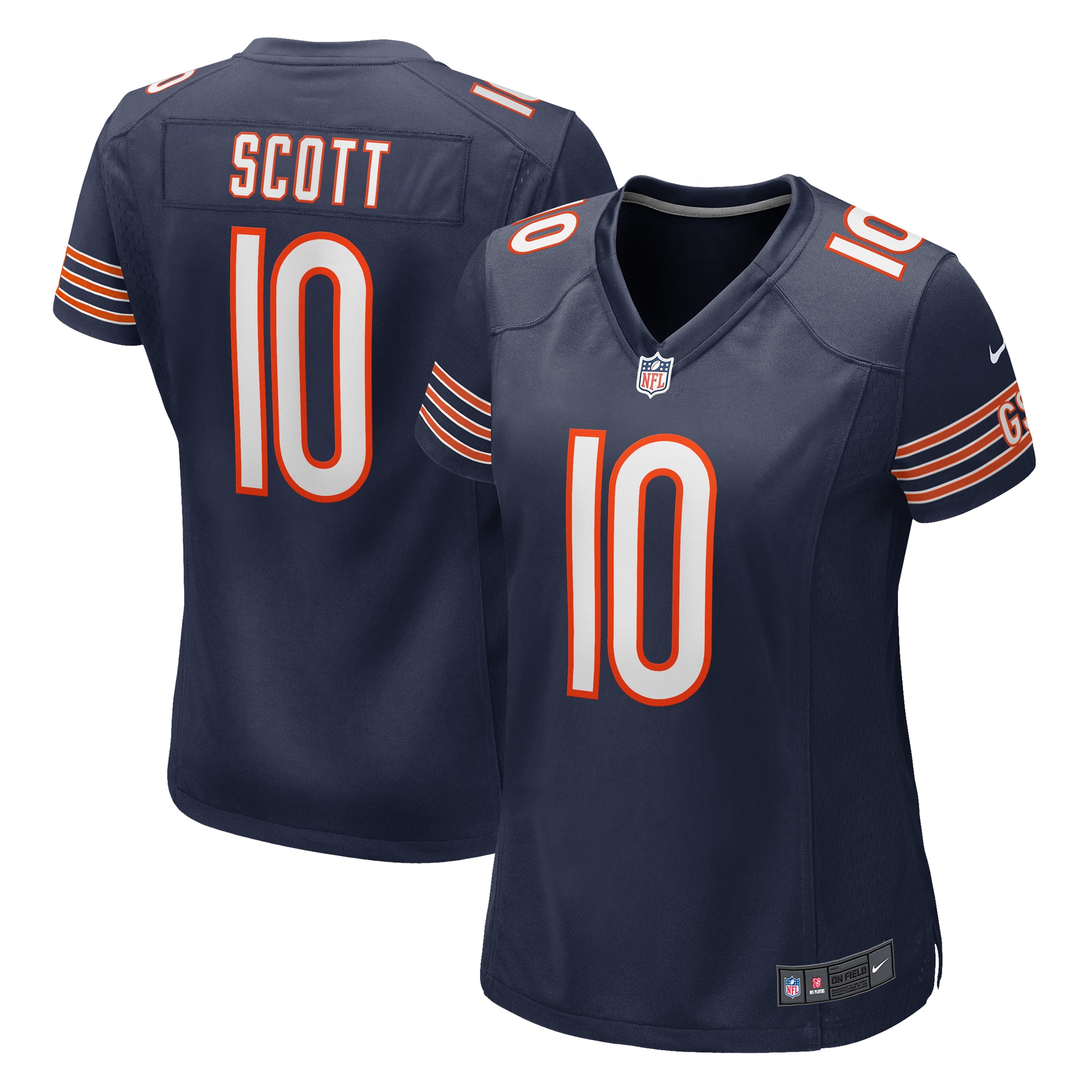 Chicago Bears Tyler Scott Navy Game NFL Jersey Women's